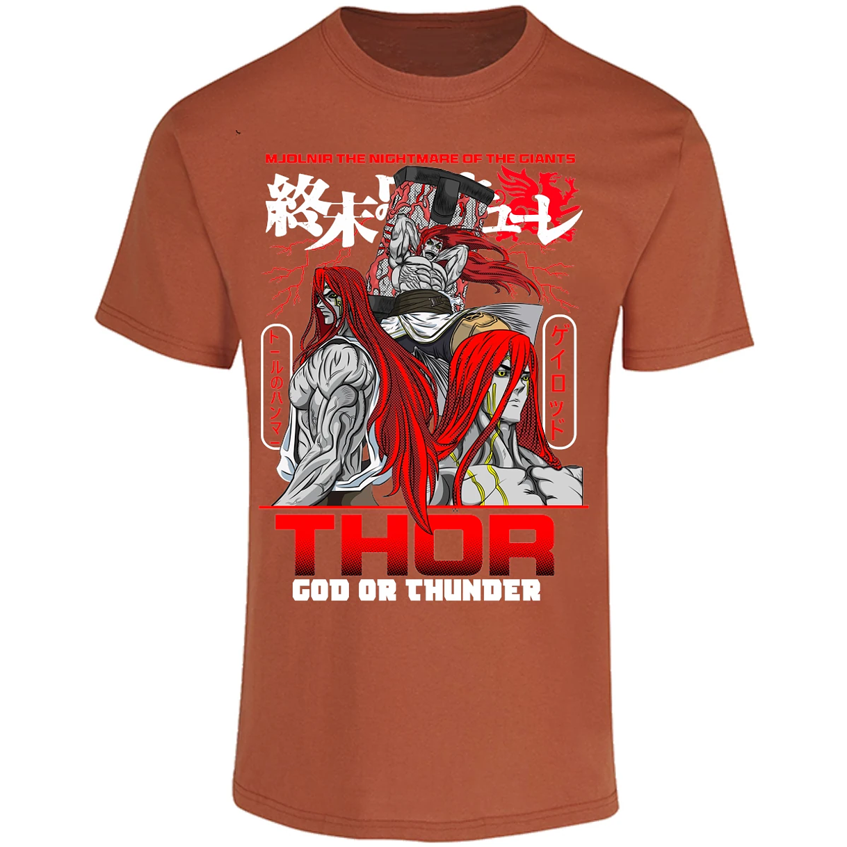 Playera Record Of Ragnarok Thor para Adulto 30