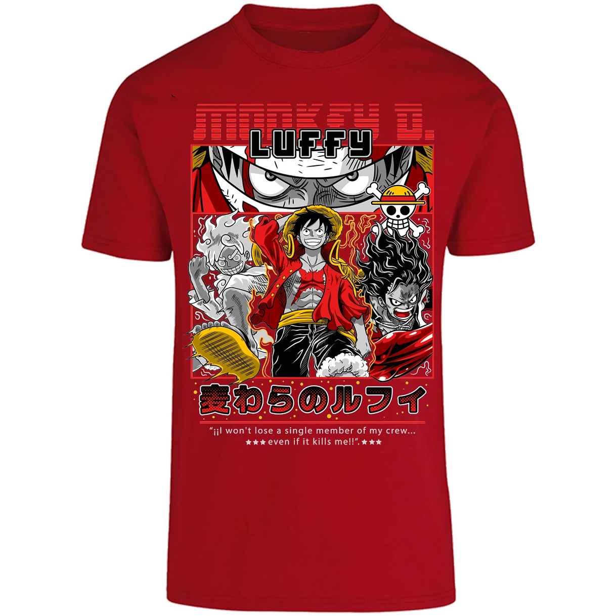 Playera One Piece Luffy Anime para Adulto 1