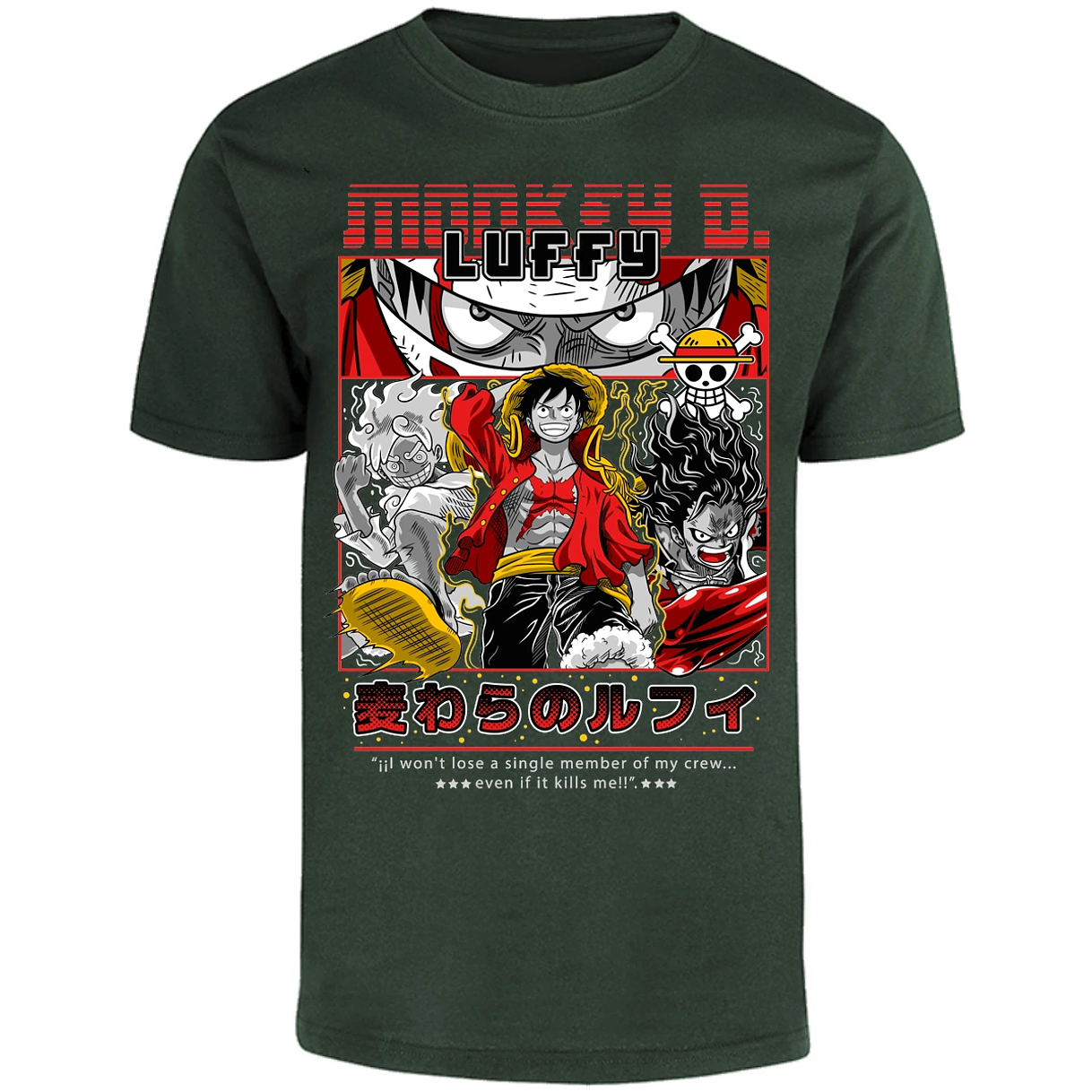Playera One Piece Luffy Anime para Adulto 19