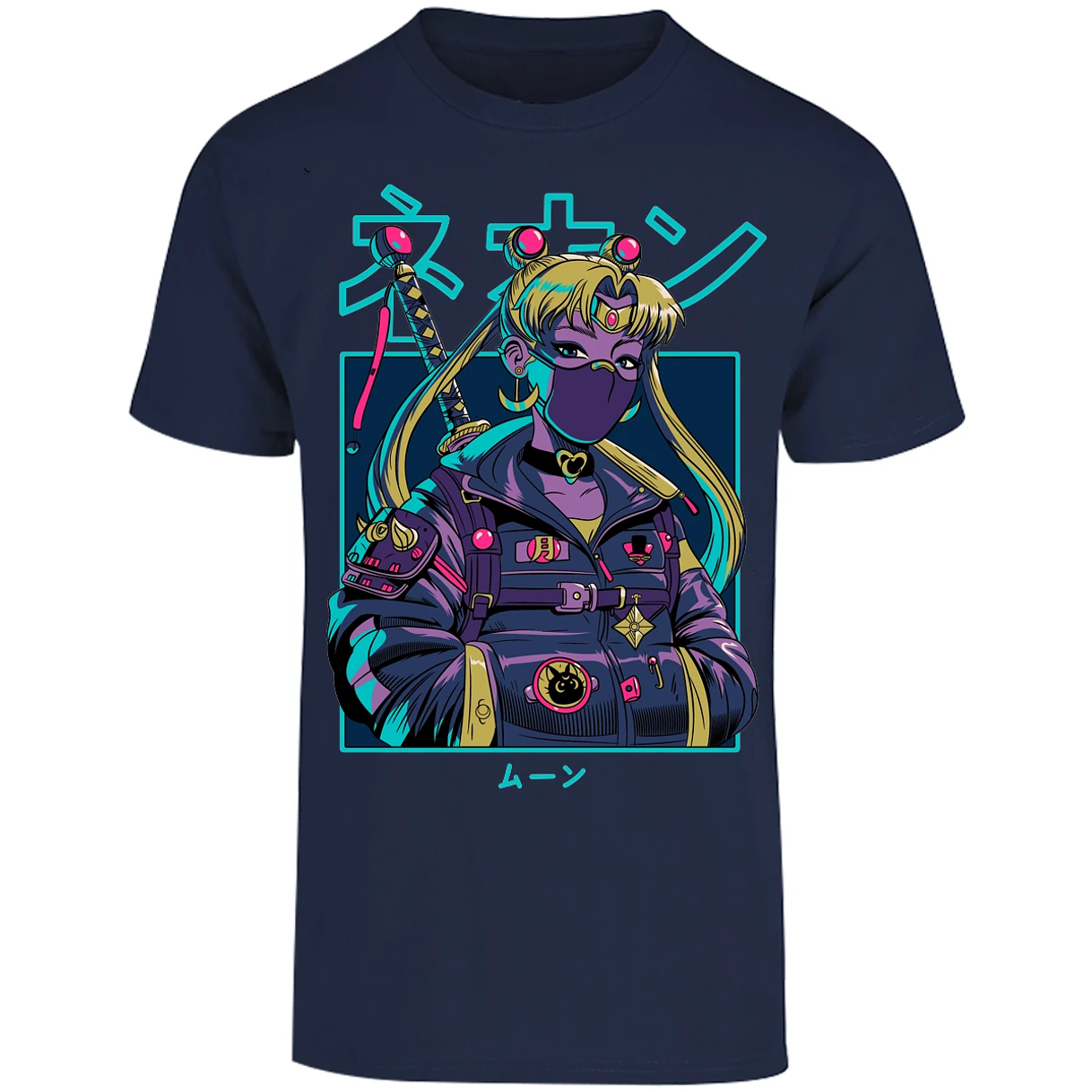 Playera Sailor Moon Sailor Moon Cyberpunk para Adulto 3