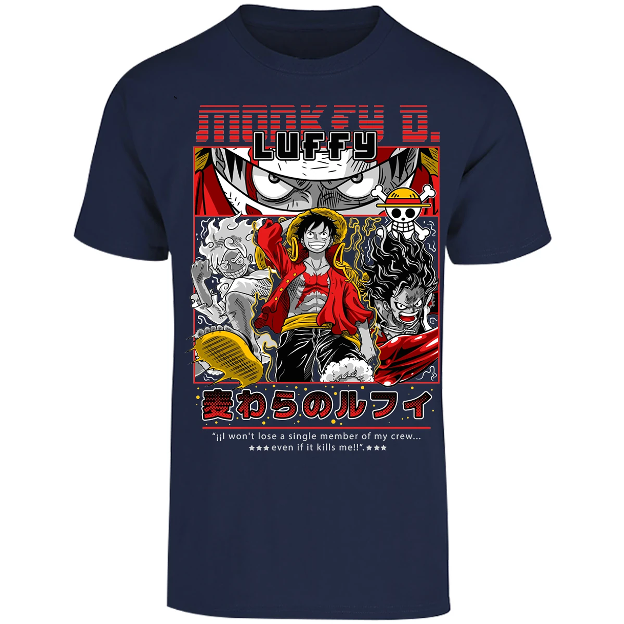 Playera One Piece Luffy Anime para Adulto 28