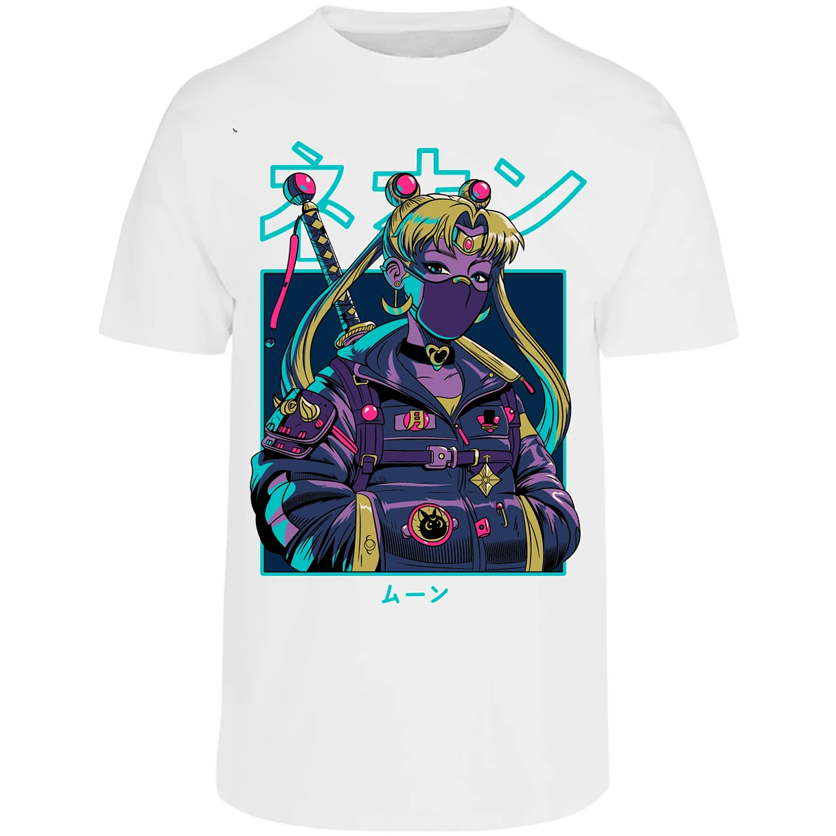 Playera Sailor Moon Sailor Moon Cyberpunk para Adulto 22