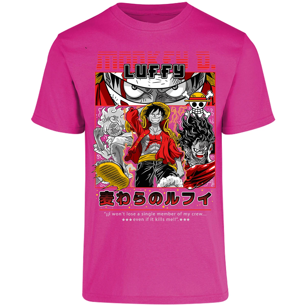 Playera One Piece Luffy Anime para Adulto 39