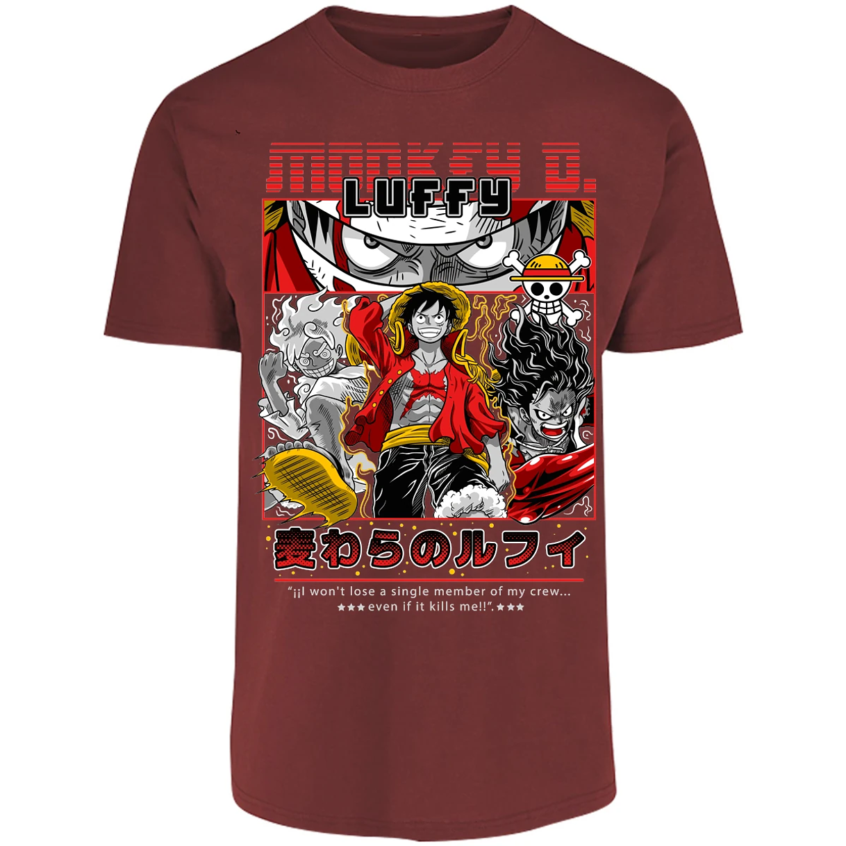 Playera One Piece Luffy Anime para Adulto 50