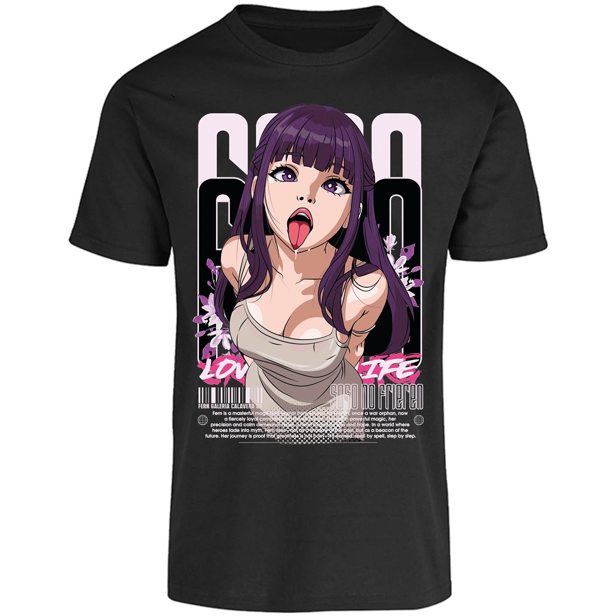 Playera Soso No Frieren Fern Waifu para Adulto 3