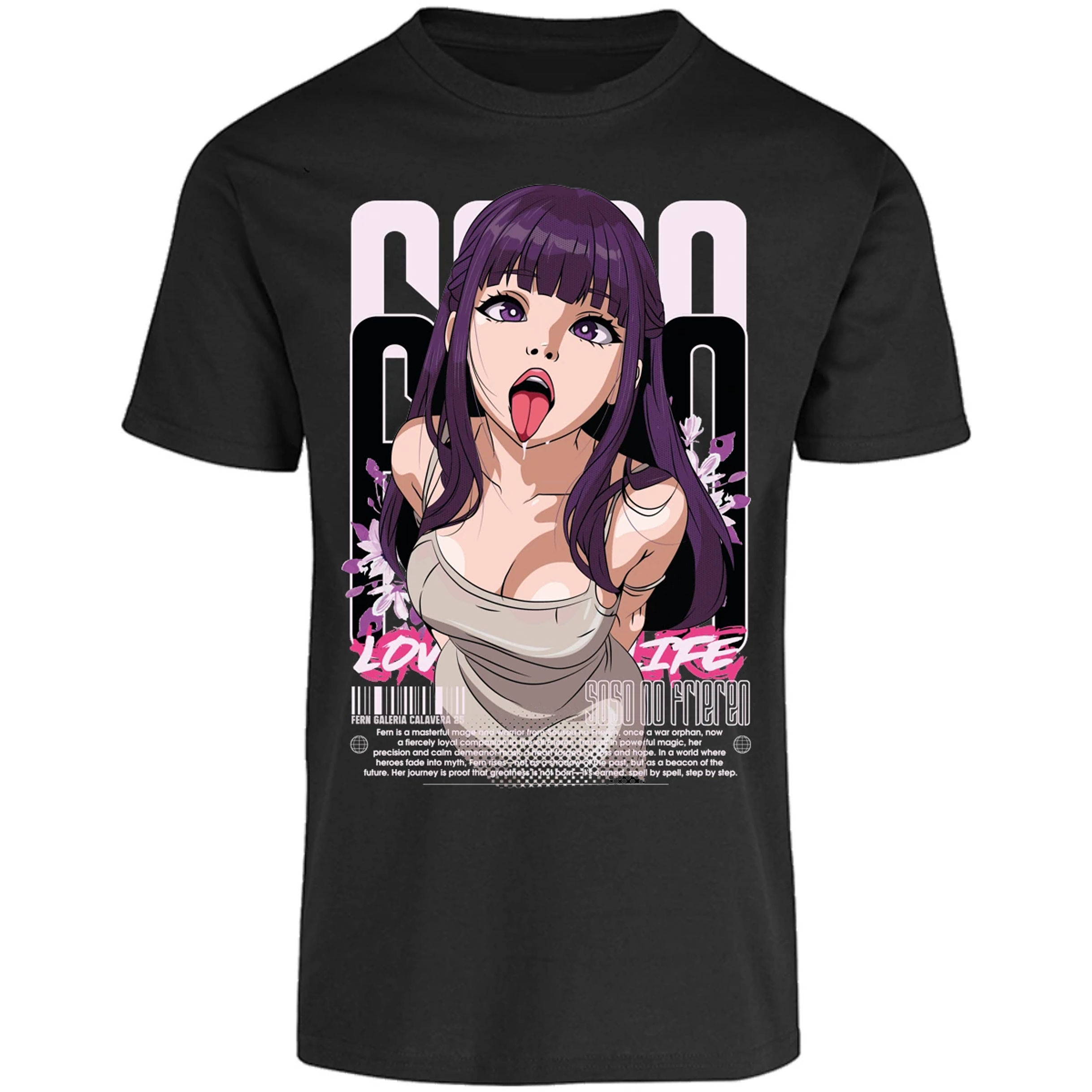 Playera Soso No Frieren Fern Waifu para Adulto 3