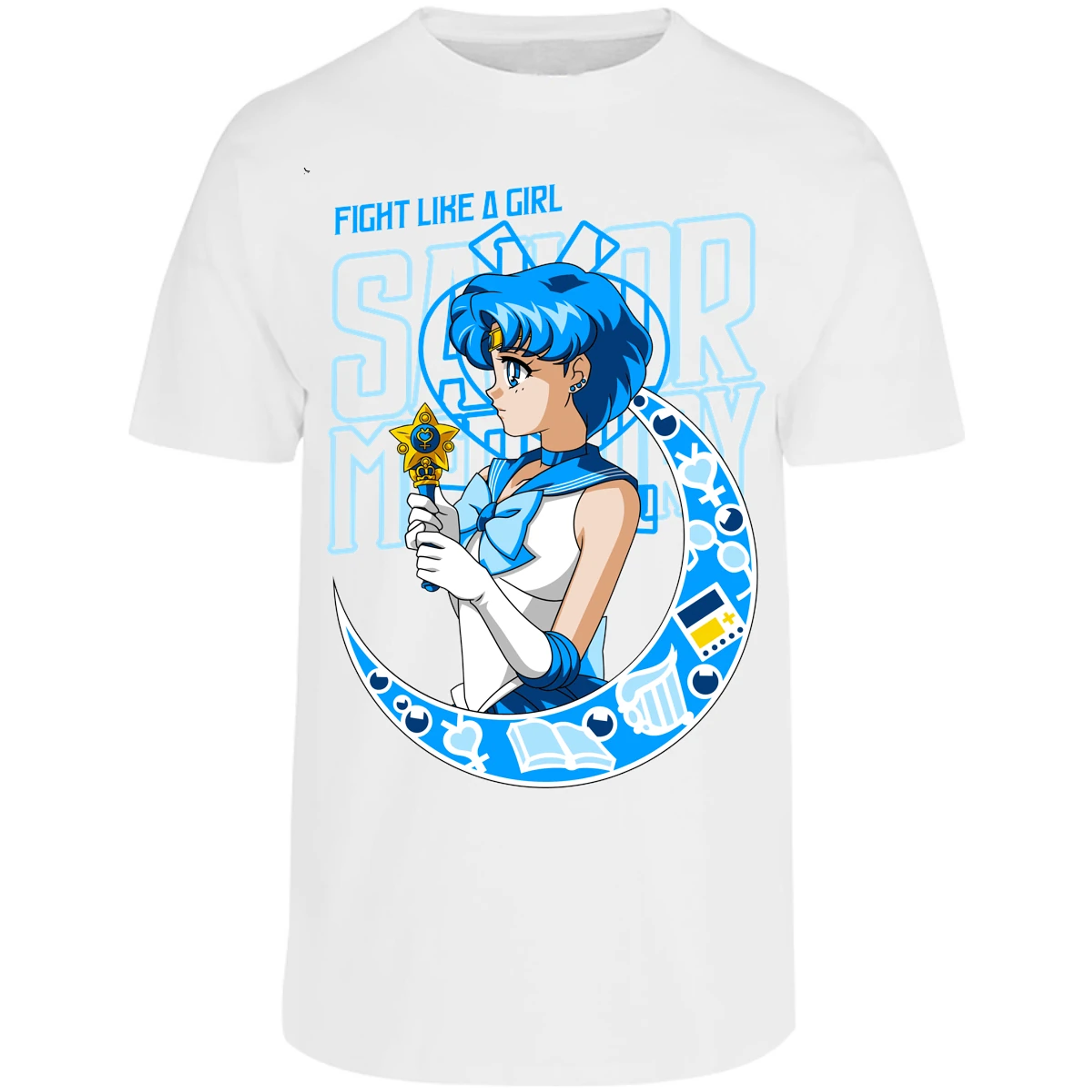 Playera Sailor Moon Sailor Moon Mercury para Adulto 12