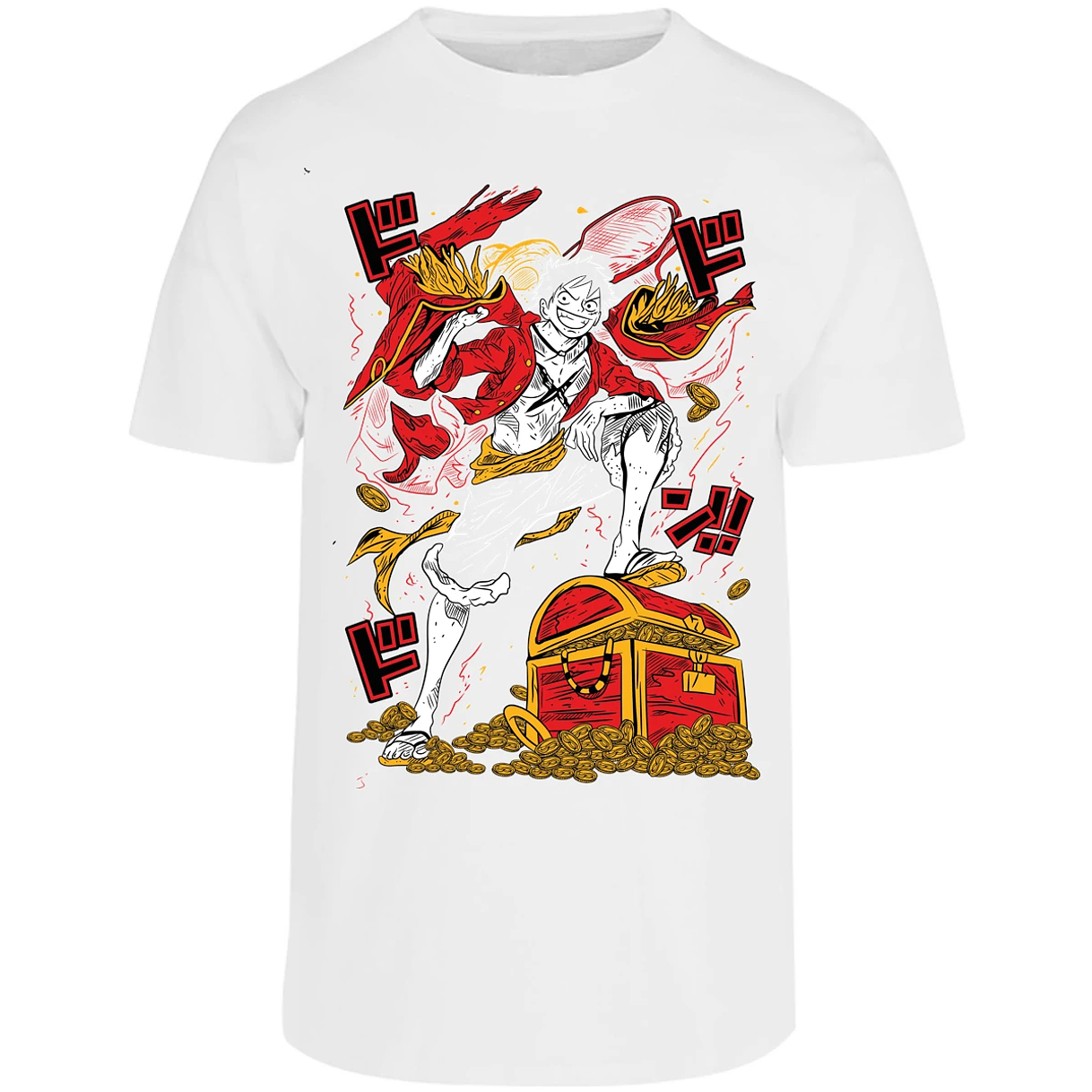 Playera One Piece Luffy Tesoro Anime para Adulto 8