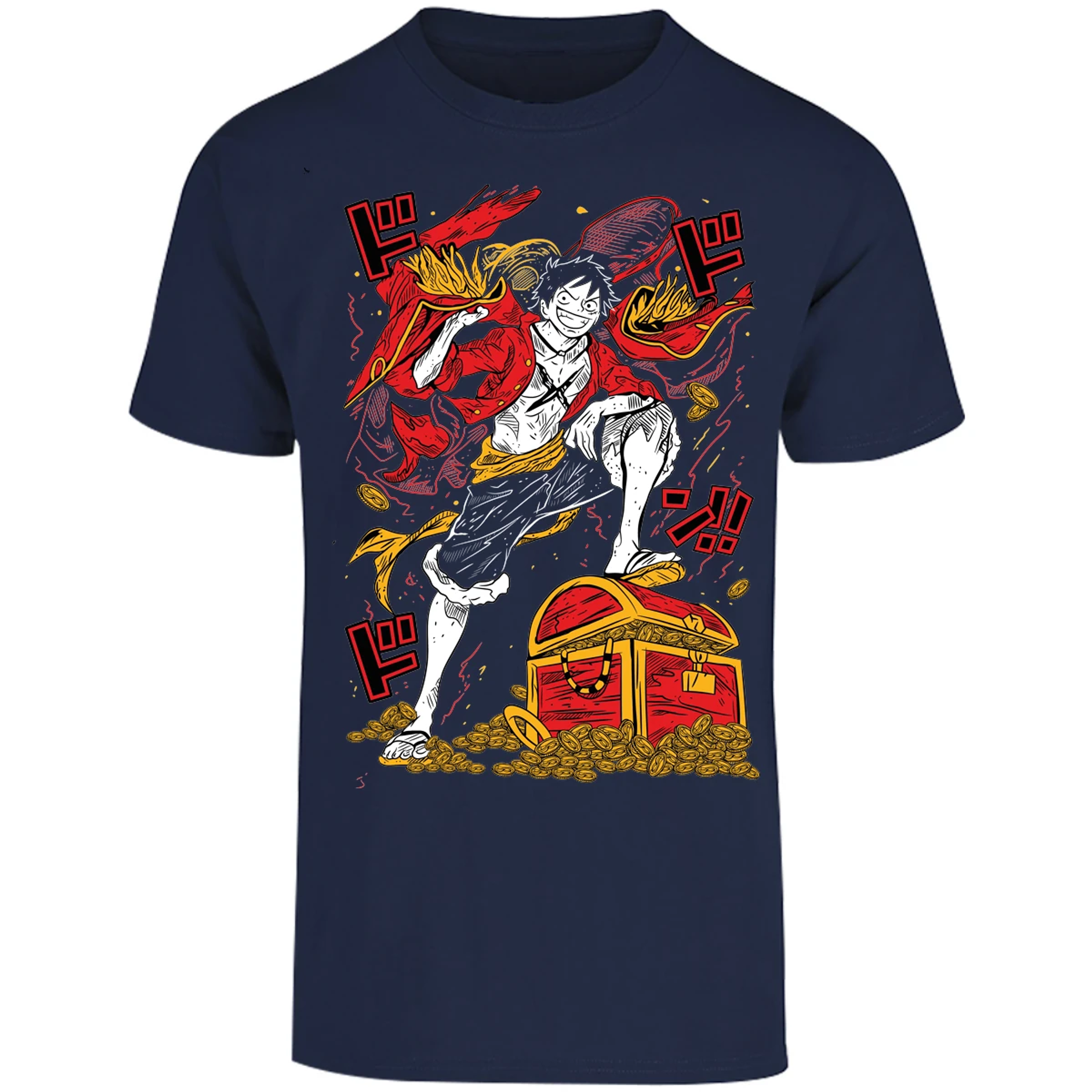 Playera One Piece Luffy Tesoro Anime para Adulto 15