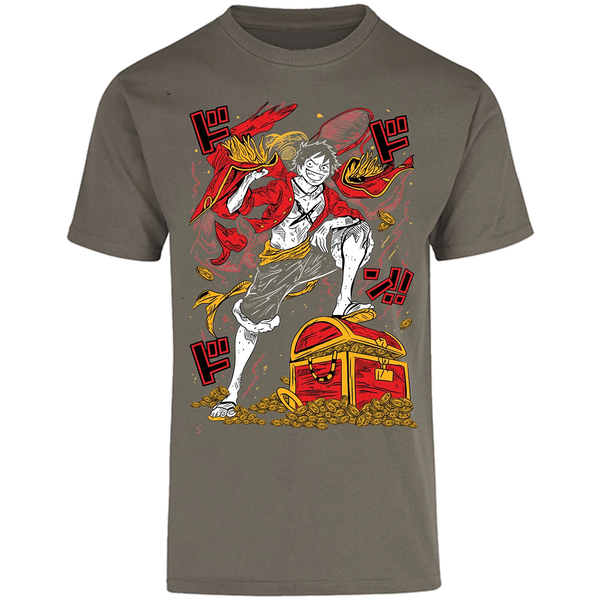 Playera One Piece Luffy Tesoro Anime para Adulto 19