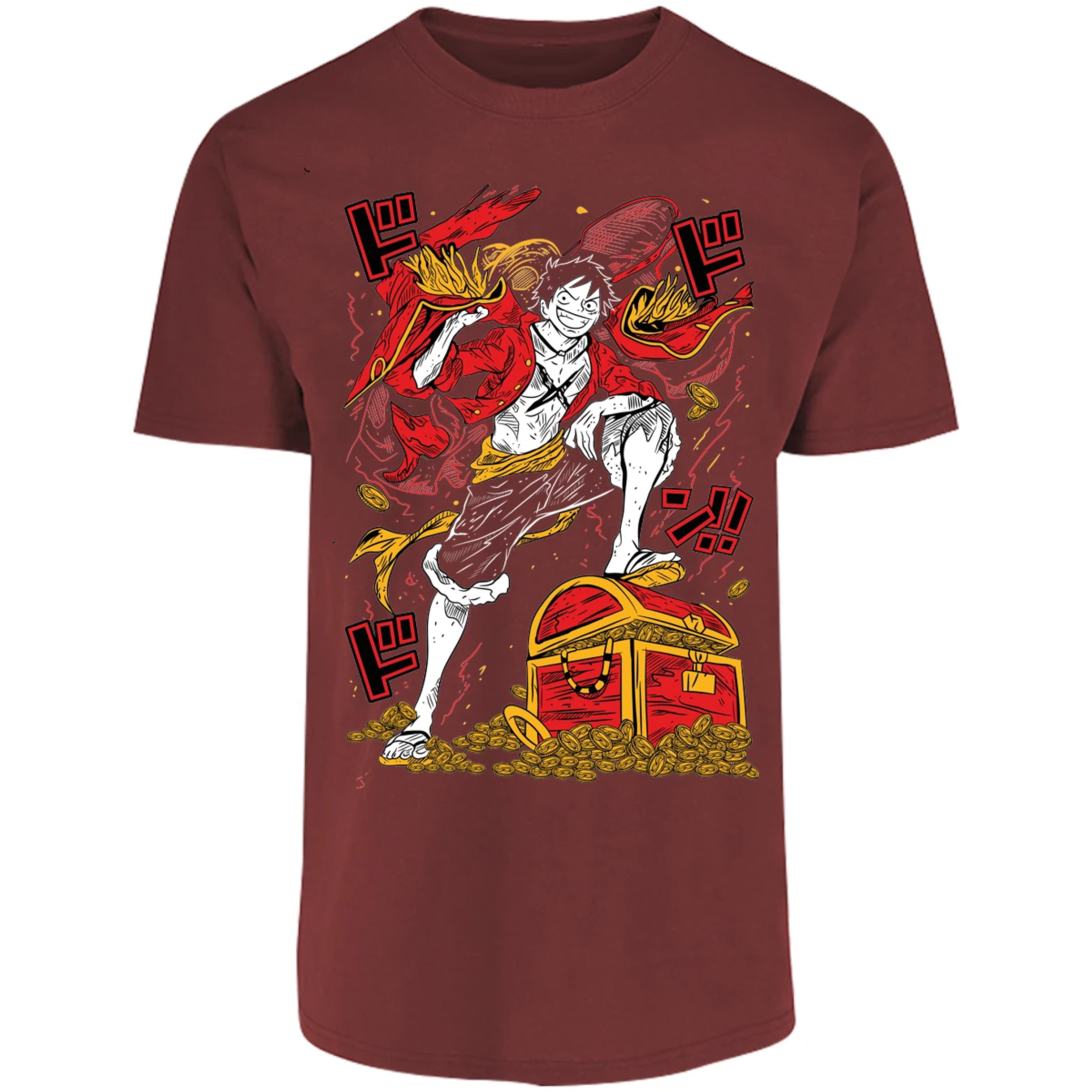 Playera One Piece Luffy Tesoro Anime para Adulto 37