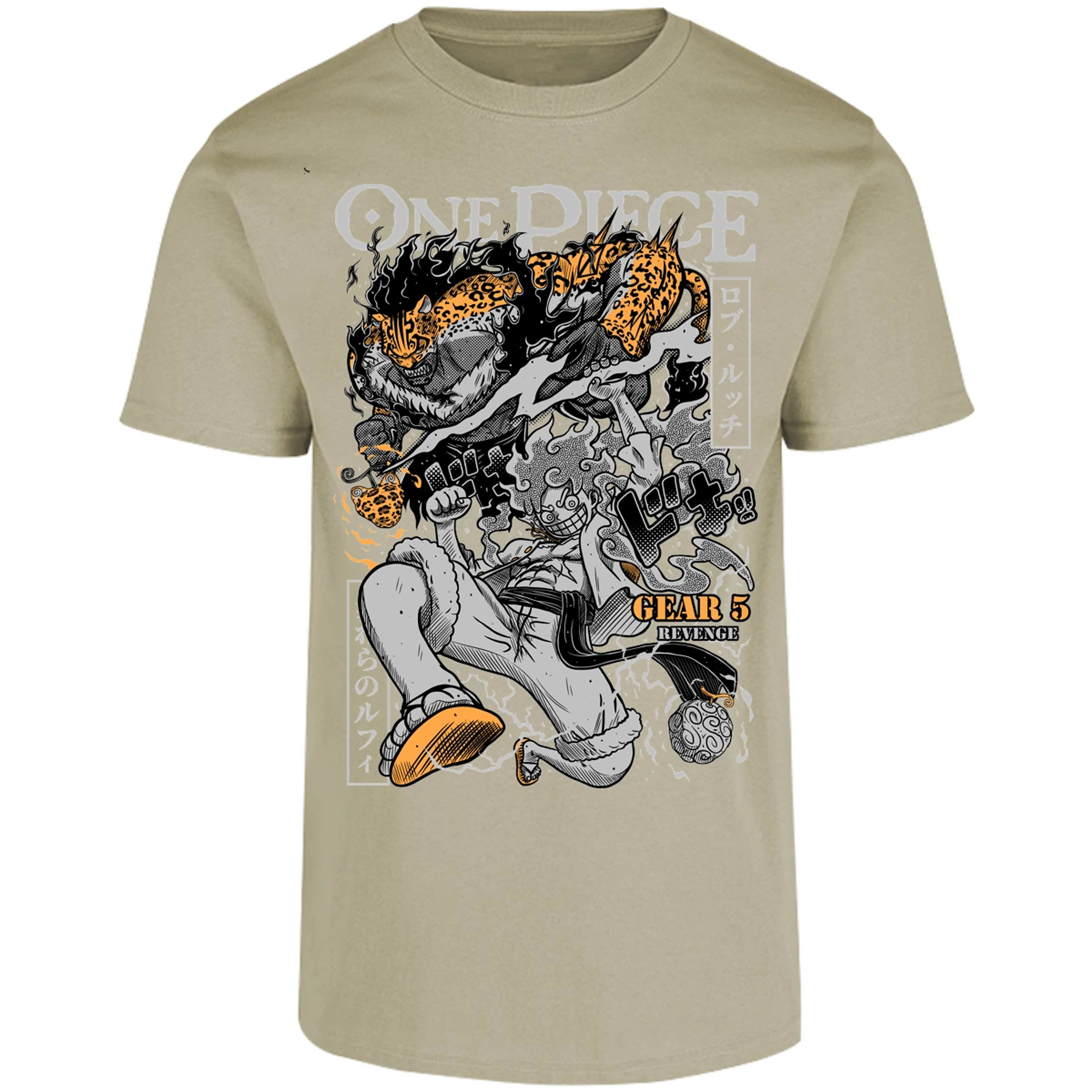 Playera One Piece Luffy Vs Lucci para Adulto 28