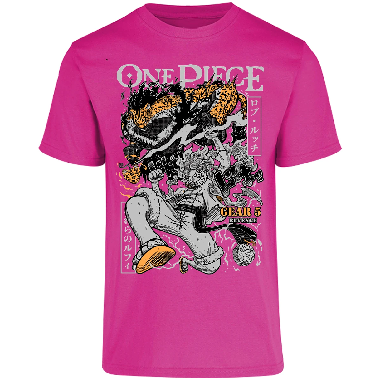 Playera One Piece Luffy Vs Lucci para Adulto 41