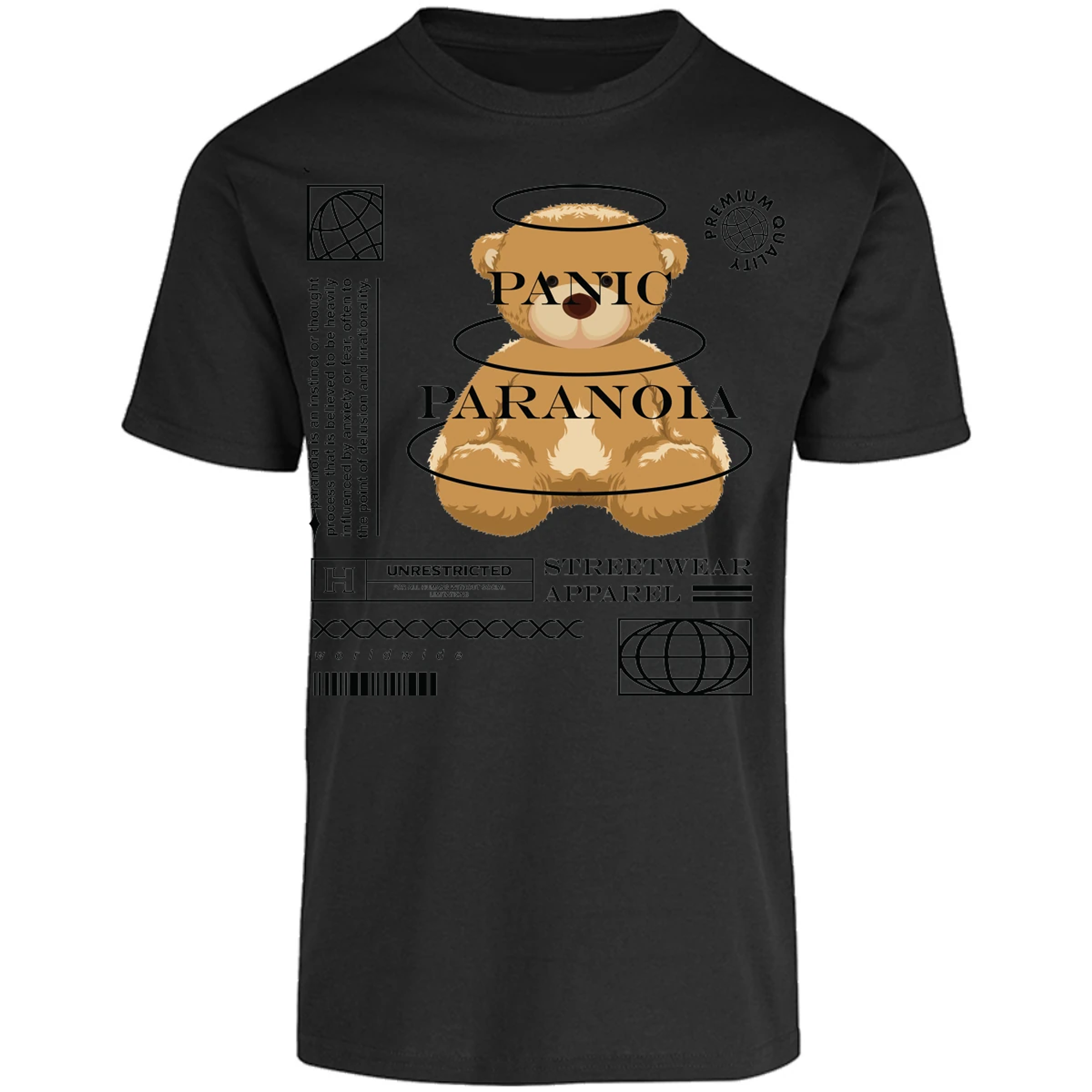 Playera Urbano Style Panic Paranoia 412 para Adulto 2