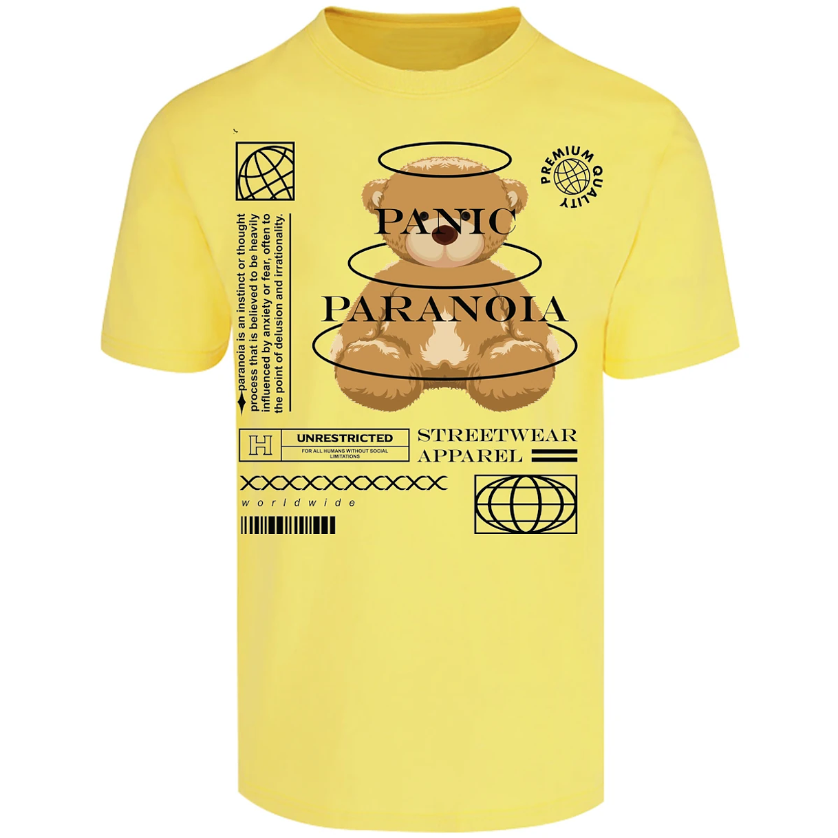 Playera Urbano Style Panic Paranoia 412 para Adulto 4
