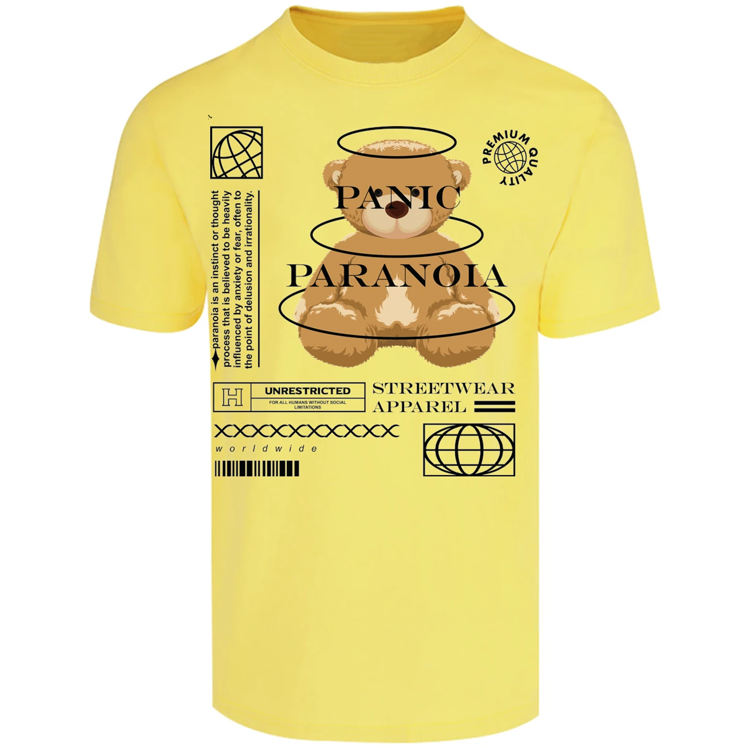 Playera Urbano Style Panic Paranoia 412 para Adulto 4