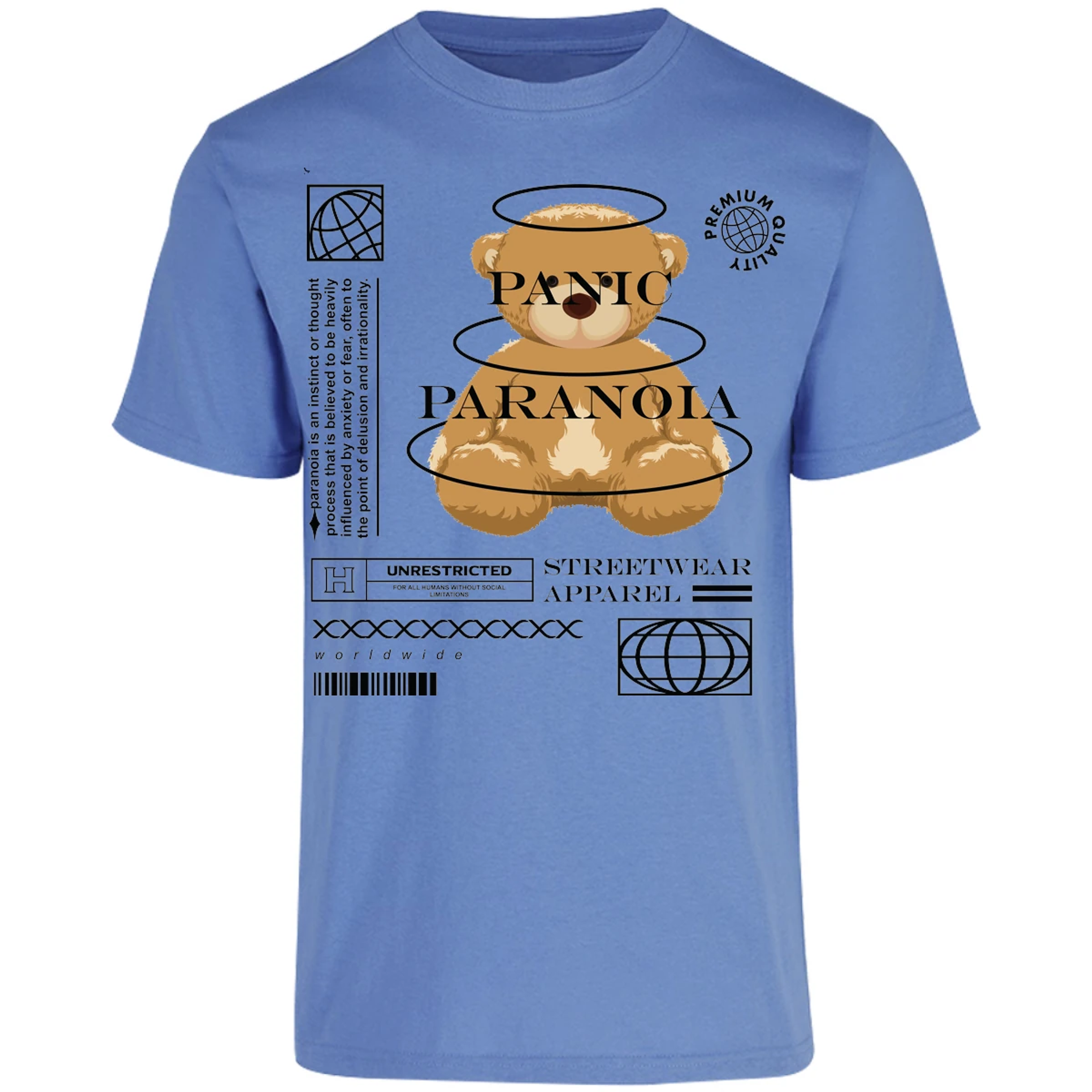 Playera Urbano Style Panic Paranoia 412 para Adulto 14