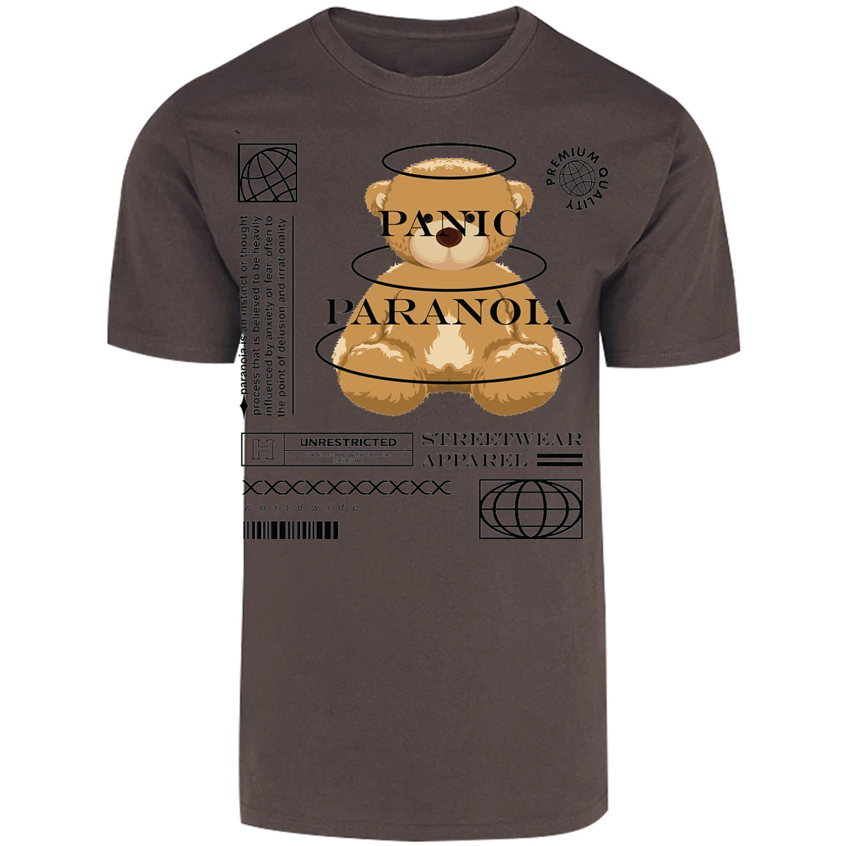 Playera Urbano Style Panic Paranoia 412 para Adulto 8
