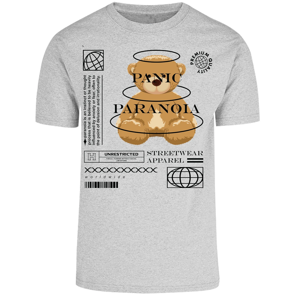 Playera Urbano Style Panic Paranoia 412 para Adulto 13