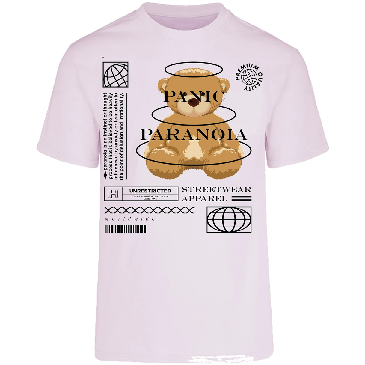 Playera Urbano Style Panic Paranoia 412 para Adulto 3