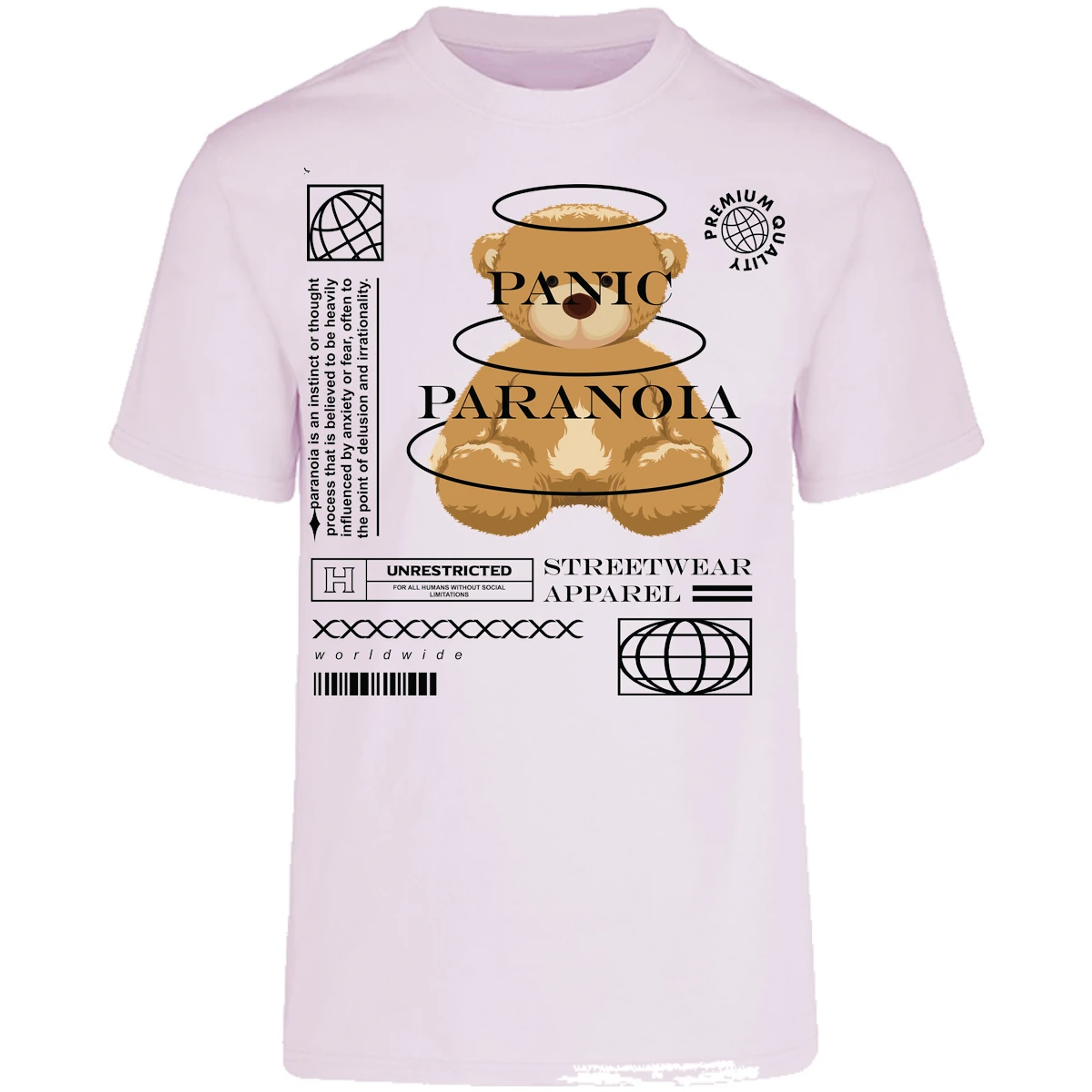 Playera Urbano Style Panic Paranoia 412 para Adulto 3