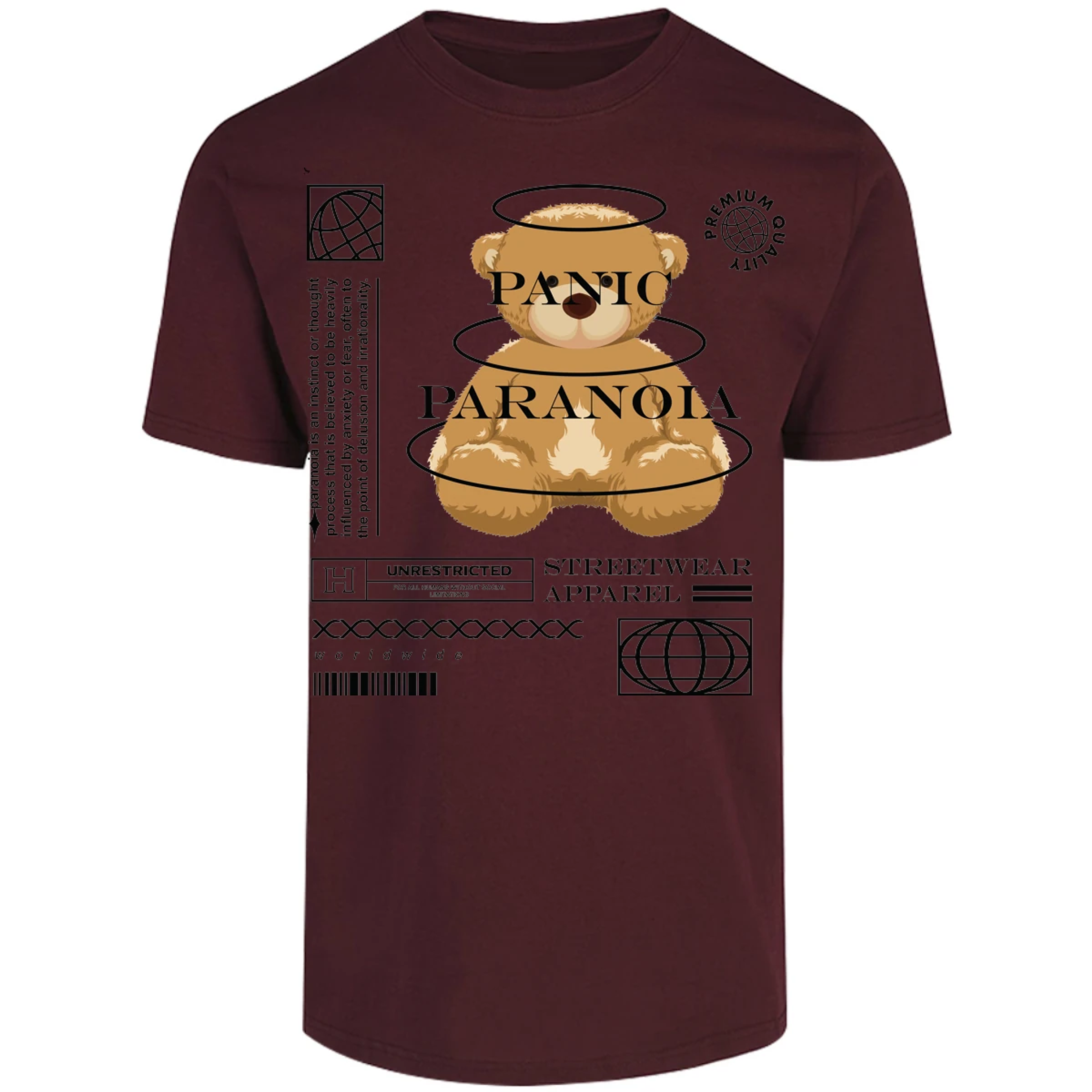 Playera Urbano Style Panic Paranoia 412 para Adulto 5