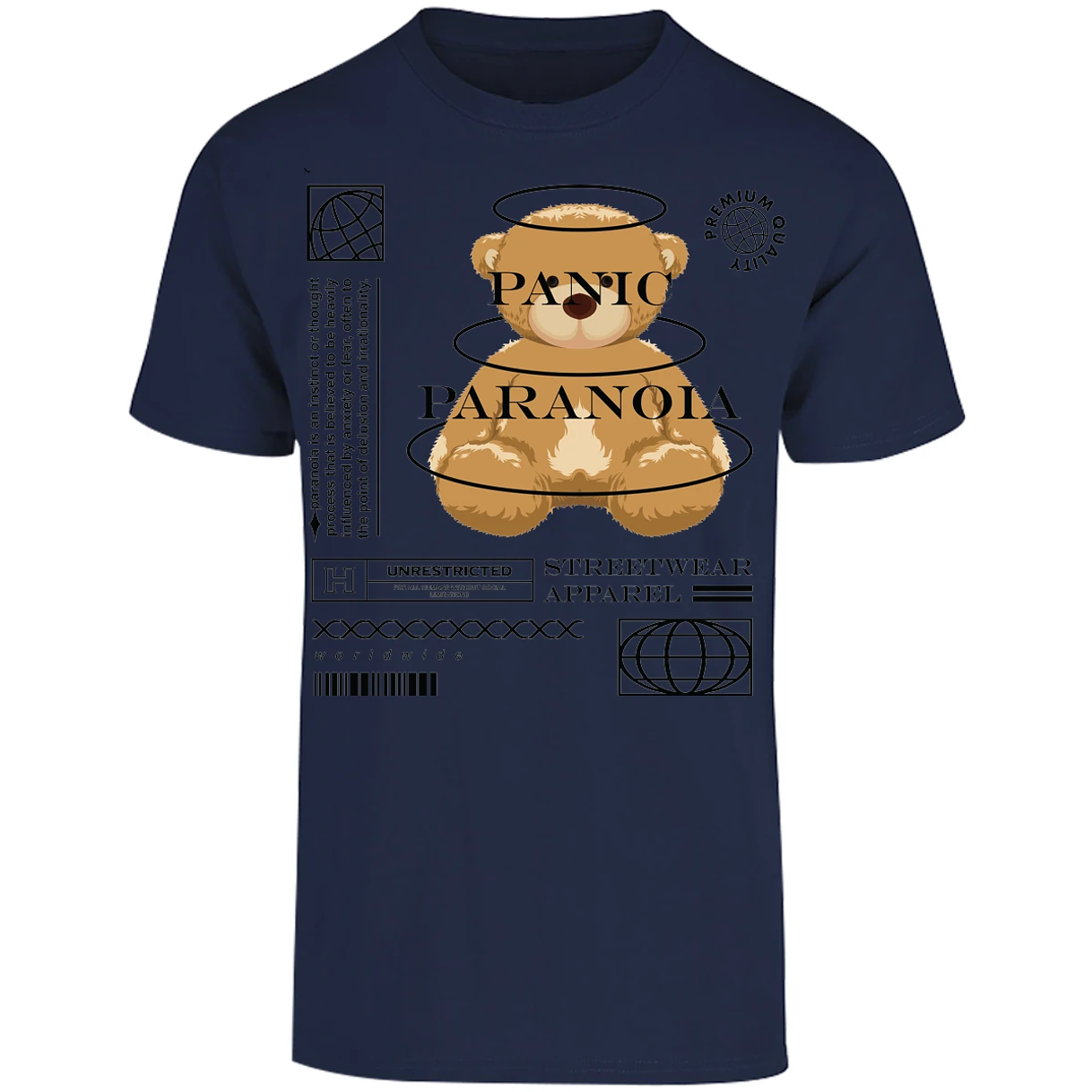 Playera Urbano Style Panic Paranoia 412 para Adulto 6