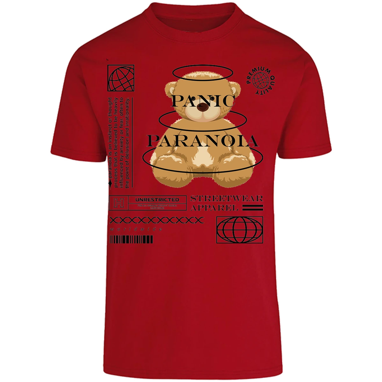 Playera Urbano Style Panic Paranoia 412 para Adulto 11