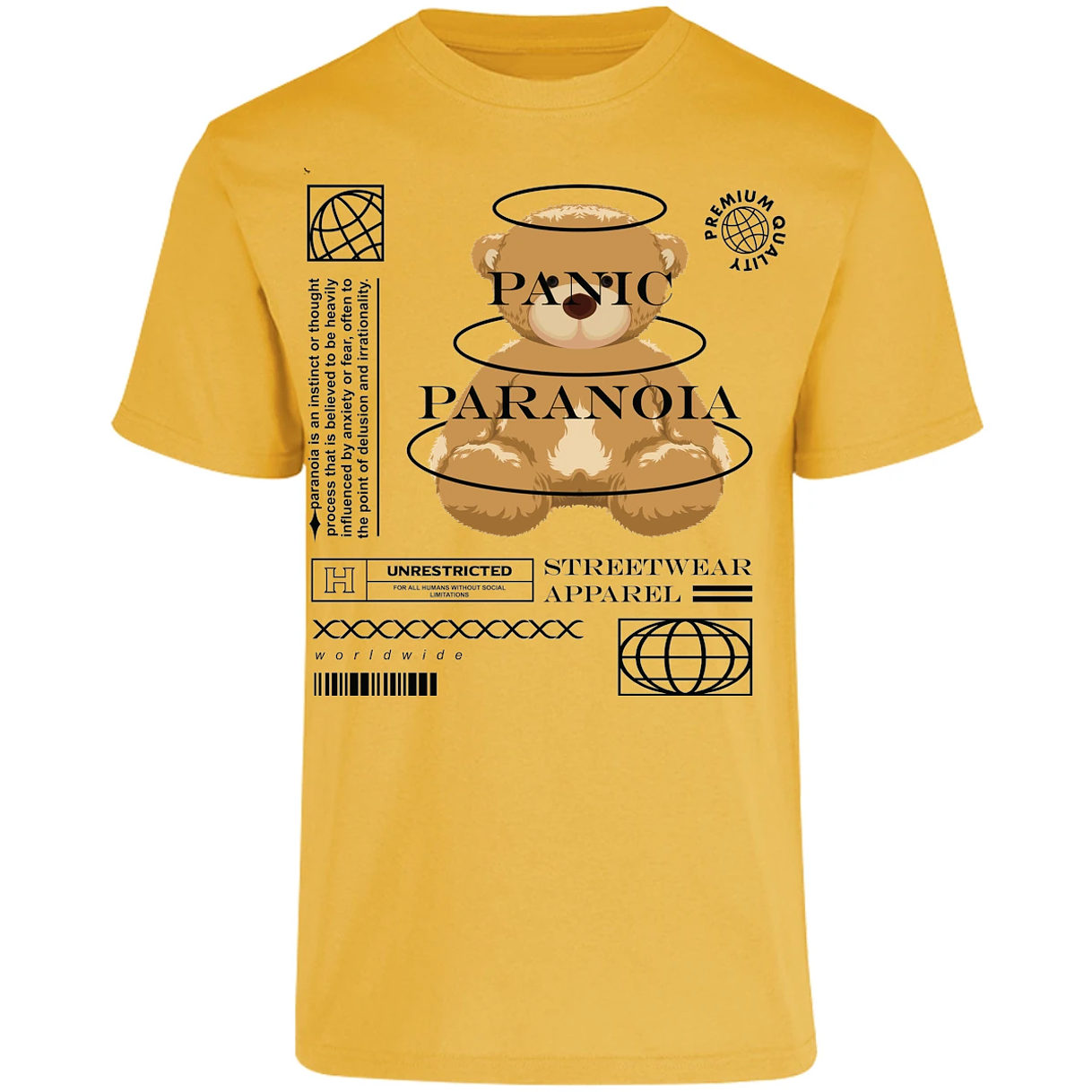 Playera Urbano Style Panic Paranoia 412 para Adulto 23