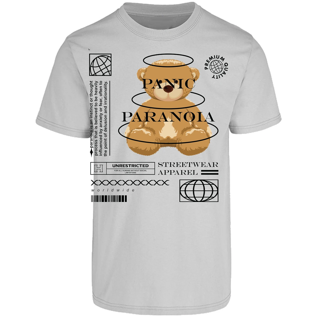 Playera Urbano Style Panic Paranoia 412 para Adulto 16