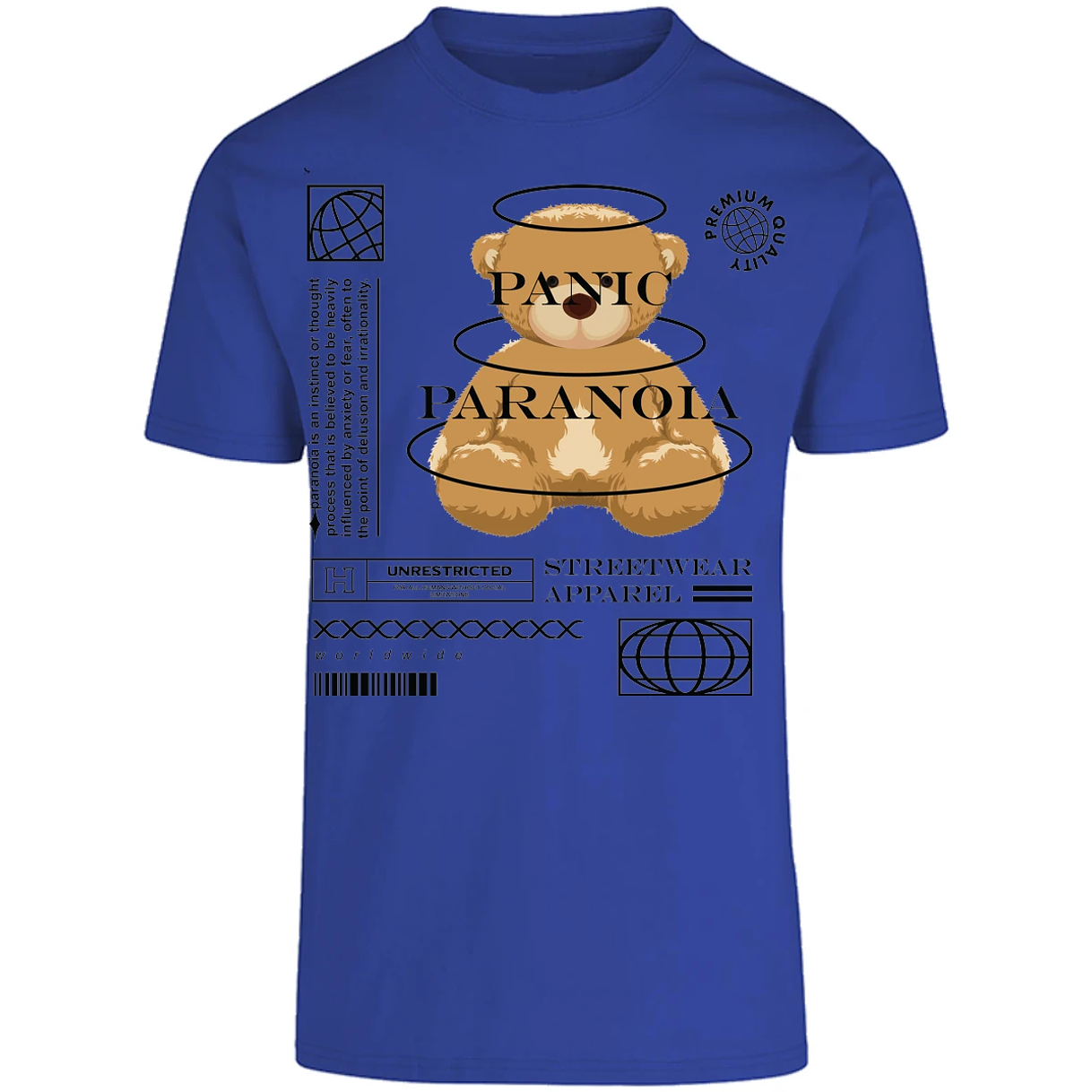 Playera Urbano Style Panic Paranoia 412 para Adulto 19