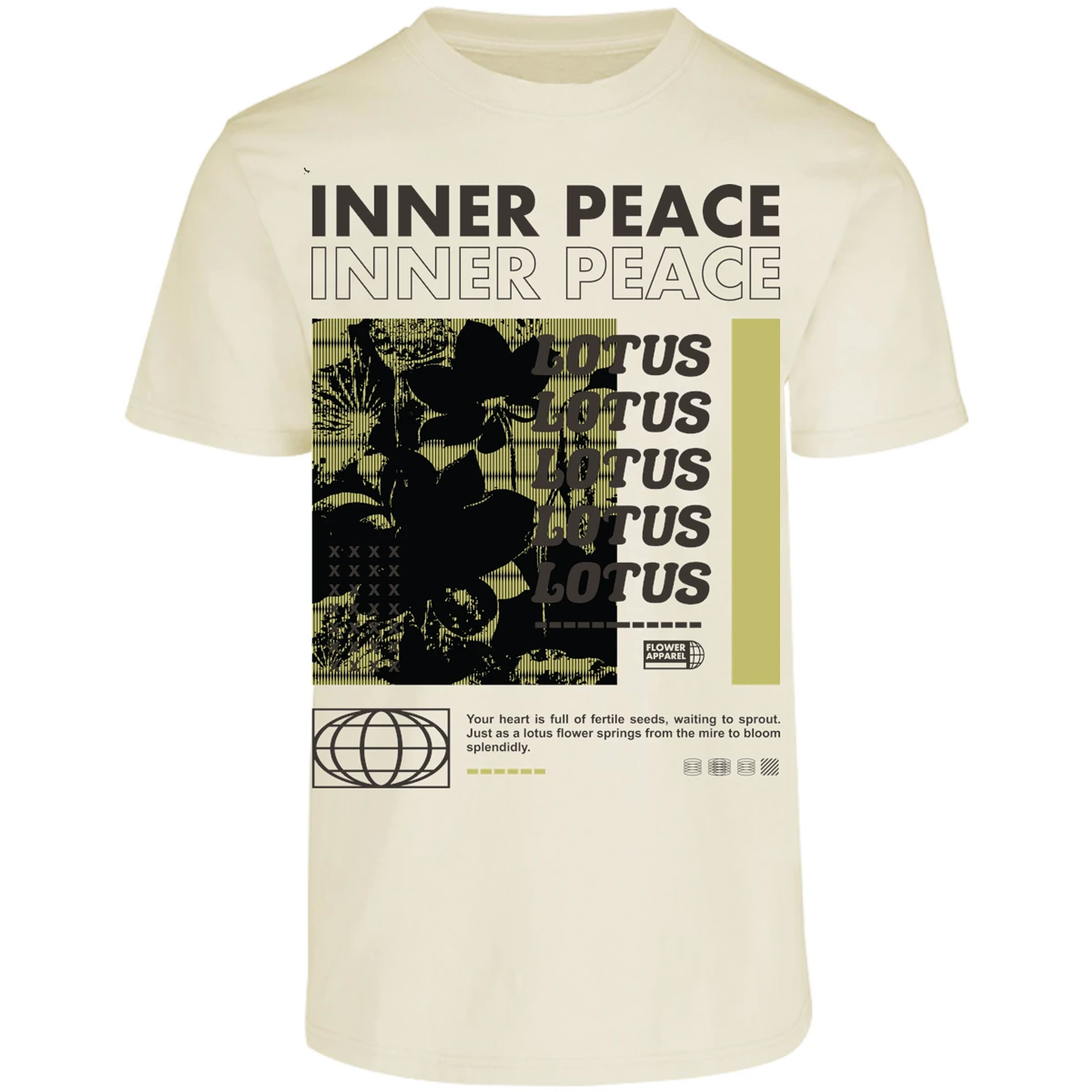 Playera Urbano Style Peace Inner Splendidly 86 para Adulto 22