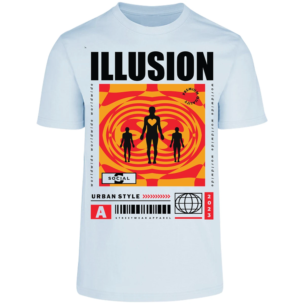 Playera Urbano Style Streetwear 342 para Adulto 27