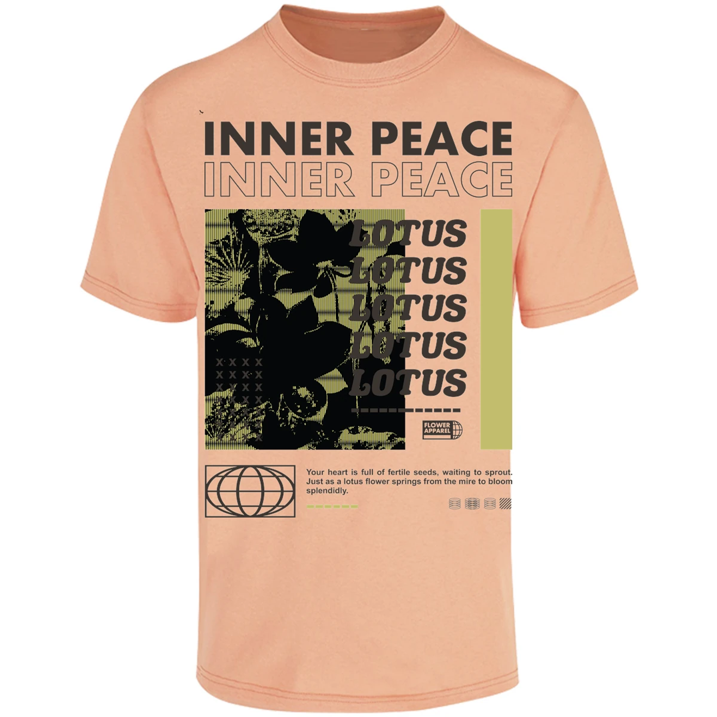 Playera Urbano Style Peace Inner Splendidly 86 para Adulto 2