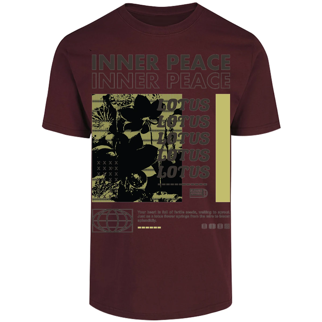Playera Urbano Style Peace Inner Splendidly 86 para Adulto 24