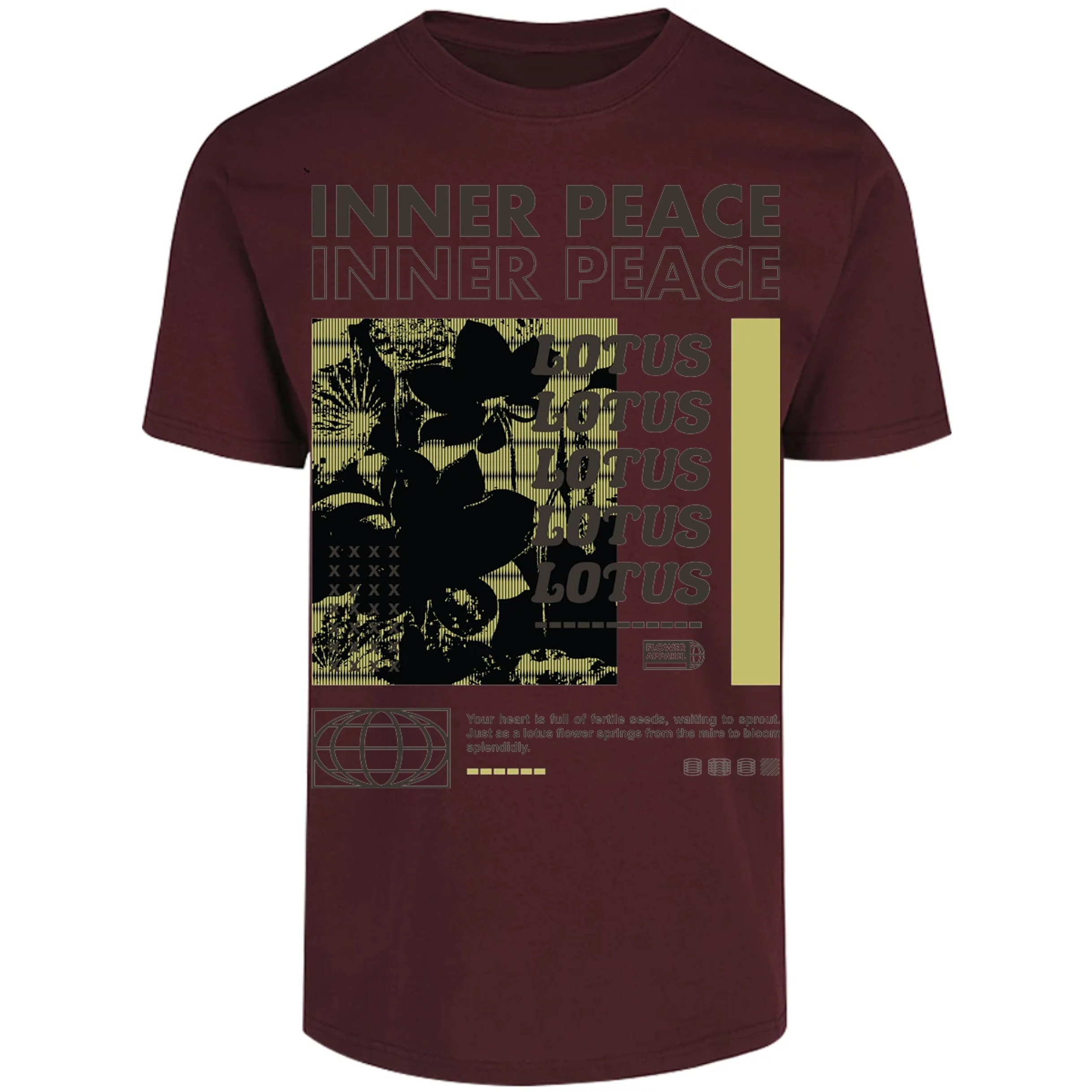 Playera Urbano Style Peace Inner Splendidly 86 para Adulto 24