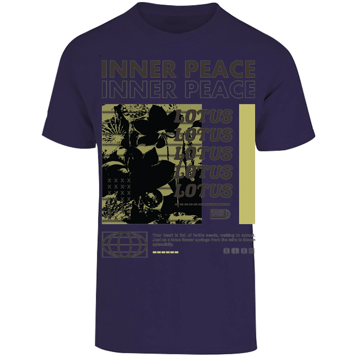 Playera Urbano Style Peace Inner Splendidly 86 para Adulto 23