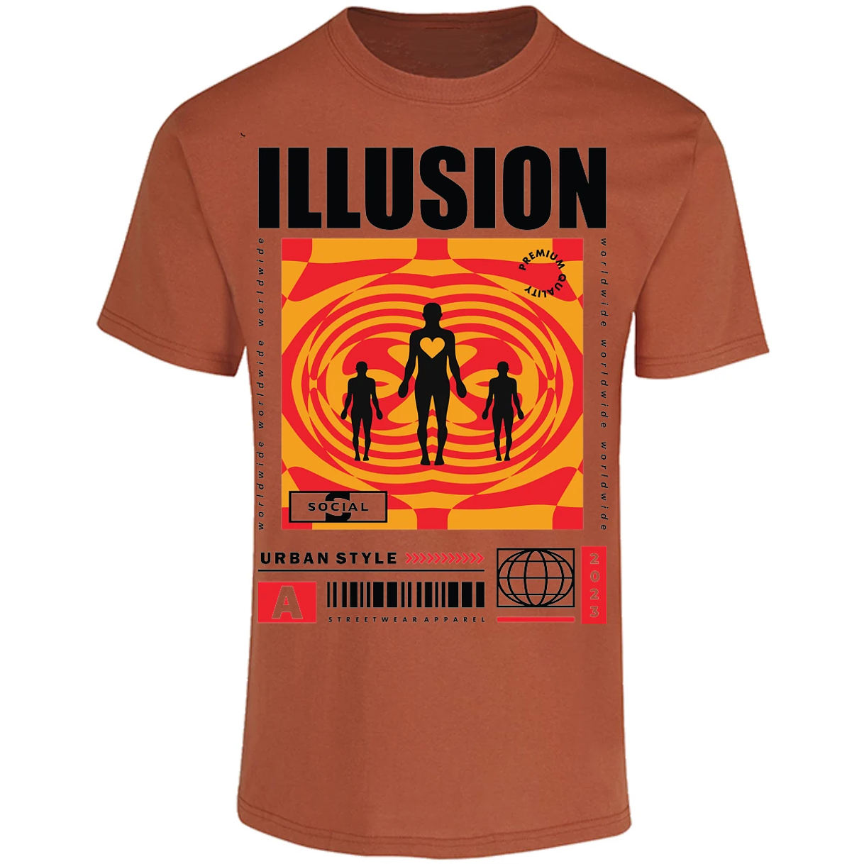 Playera Urbano Style Streetwear 342 para Adulto 12