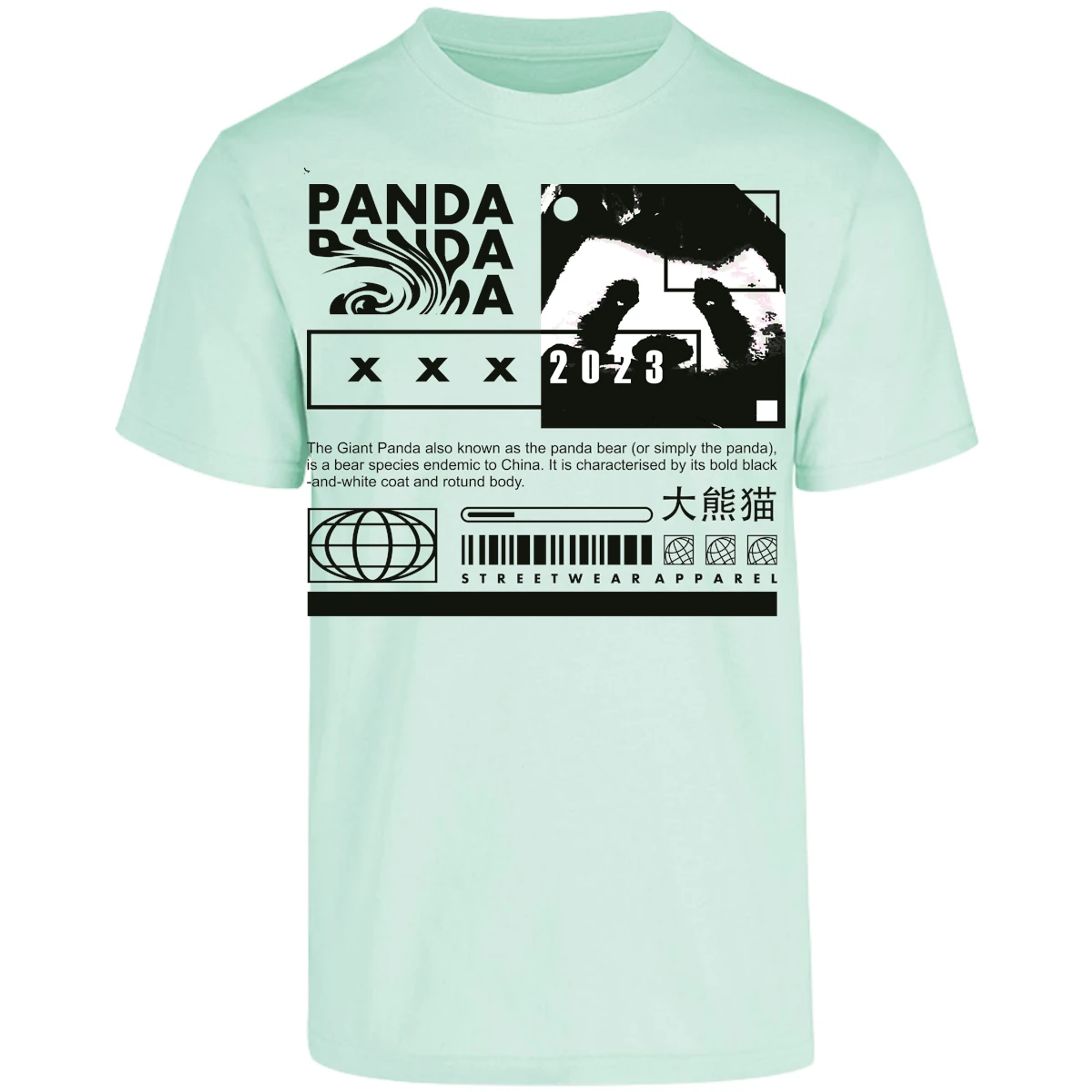 Playera Urbano Style Panda Simply 68 para Adulto 8