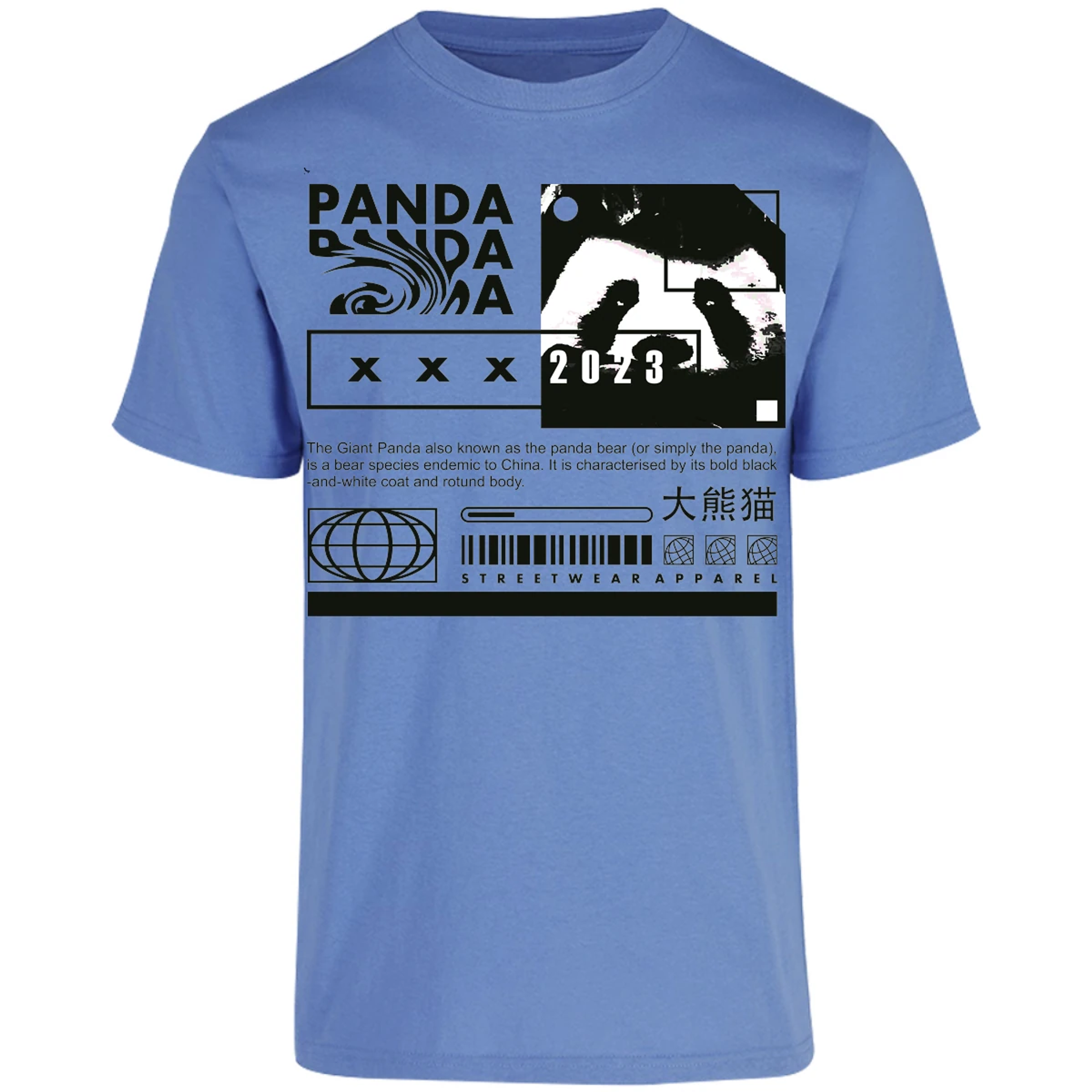 Playera Urbano Style Panda Simply 68 para Adulto 9