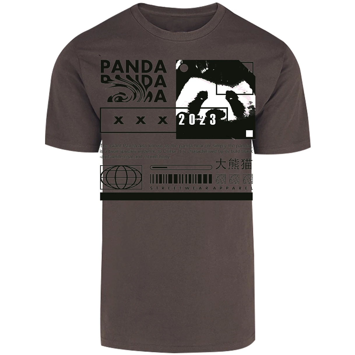 Playera Urbano Style Panda Simply 68 para Adulto 27