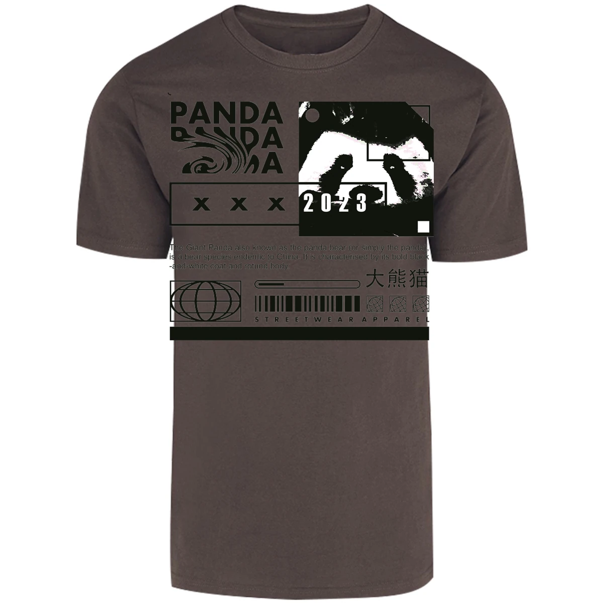 Playera Urbano Style Panda Simply 68 para Adulto 27