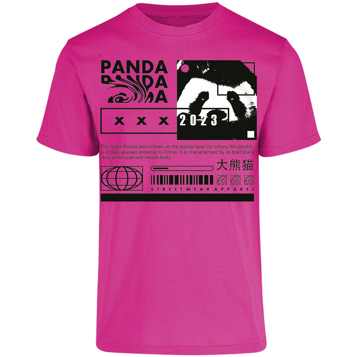 Playera Urbano Style Panda Simply 68 para Adulto 20
