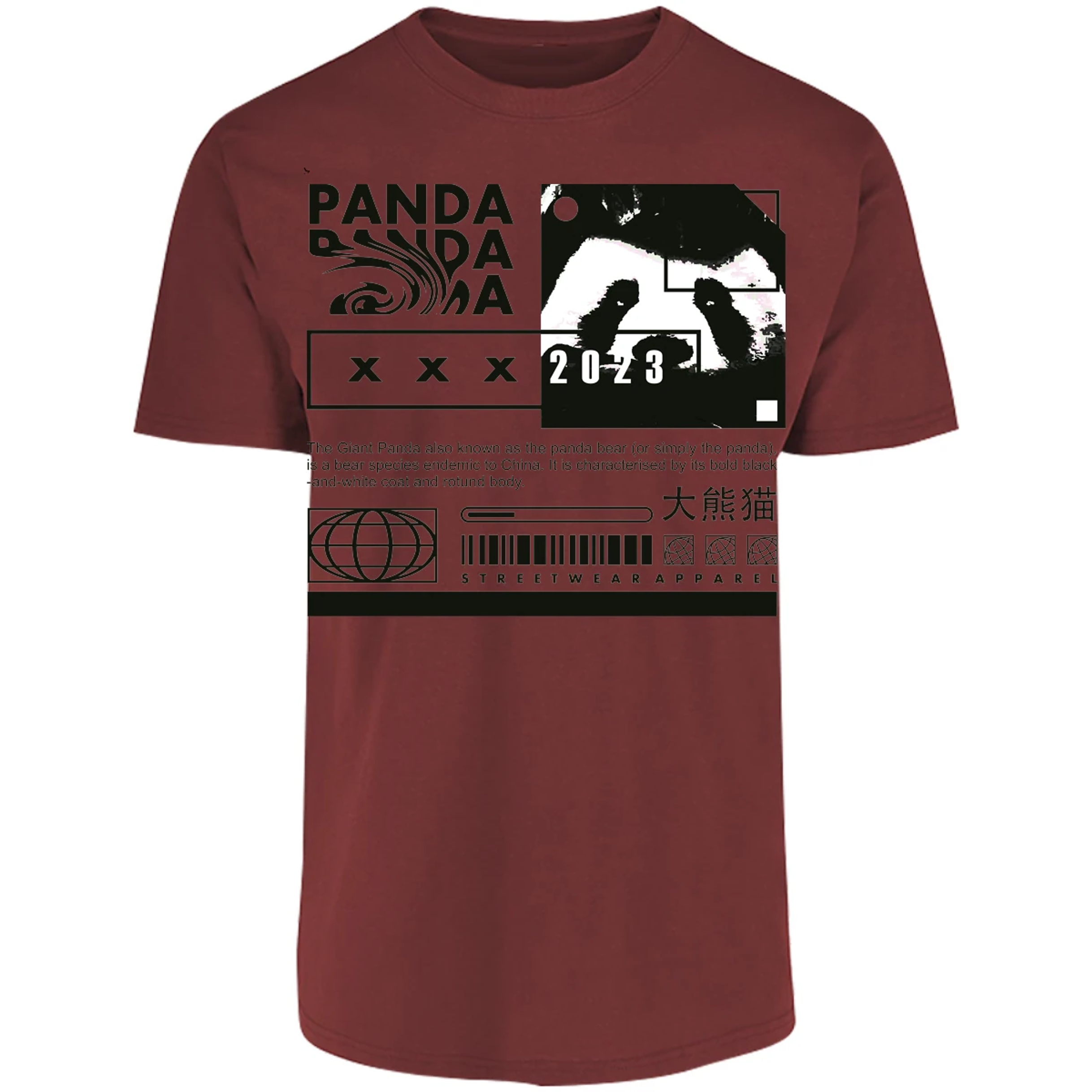 Playera Urbano Style Panda Simply 68 para Adulto 19
