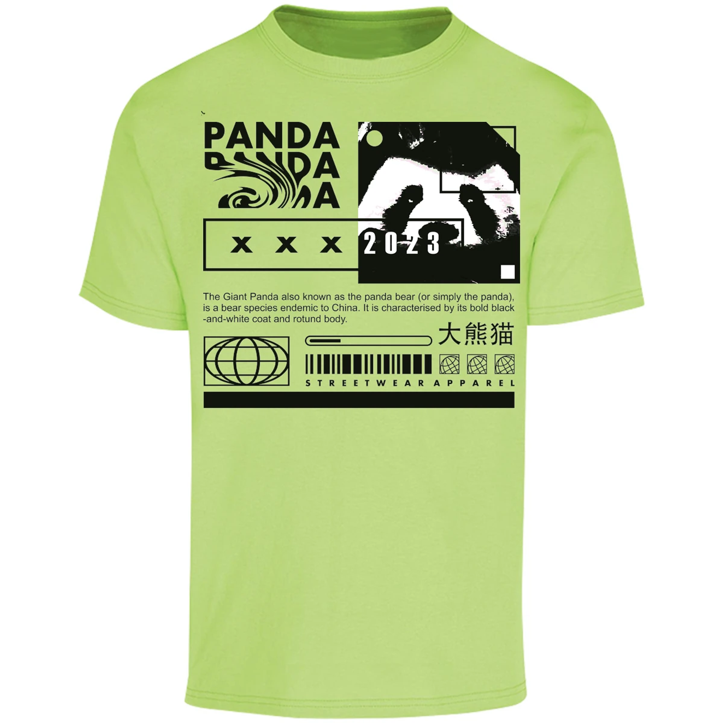 Playera Urbano Style Panda Simply 68 para Adulto 16