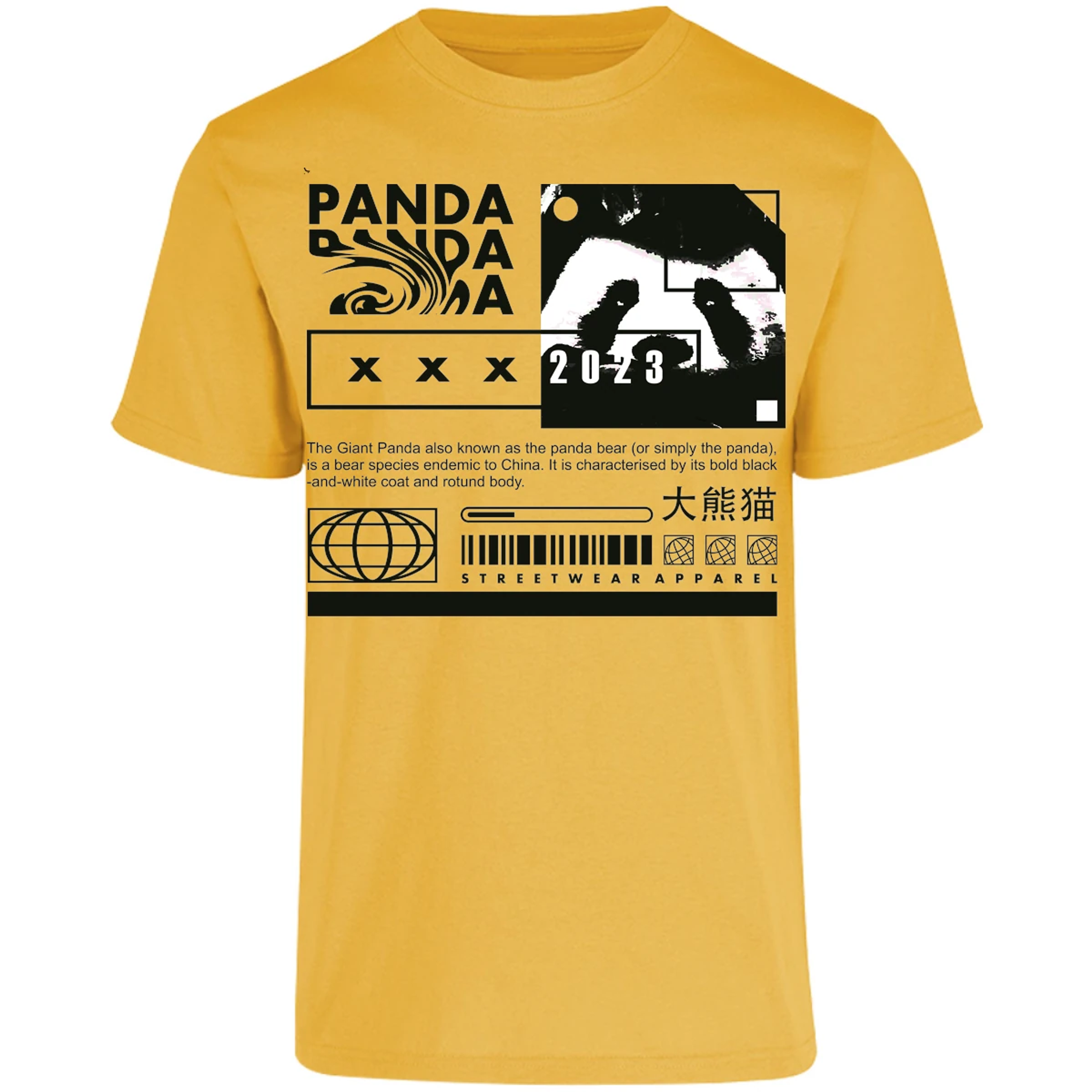 Playera Urbano Style Panda Simply 68 para Adulto 17