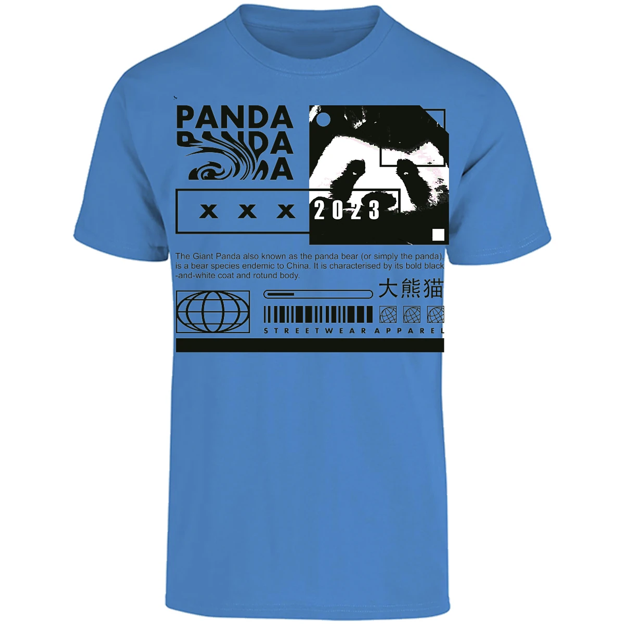 Playera Urbano Style Panda Simply 68 para Adulto 10