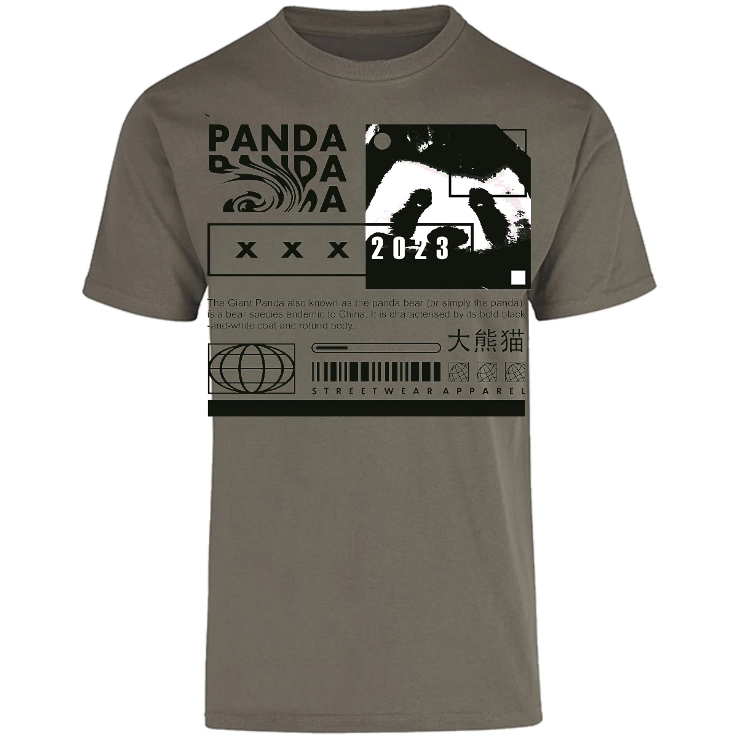 Playera Urbano Style Panda Simply 68 para Adulto 11