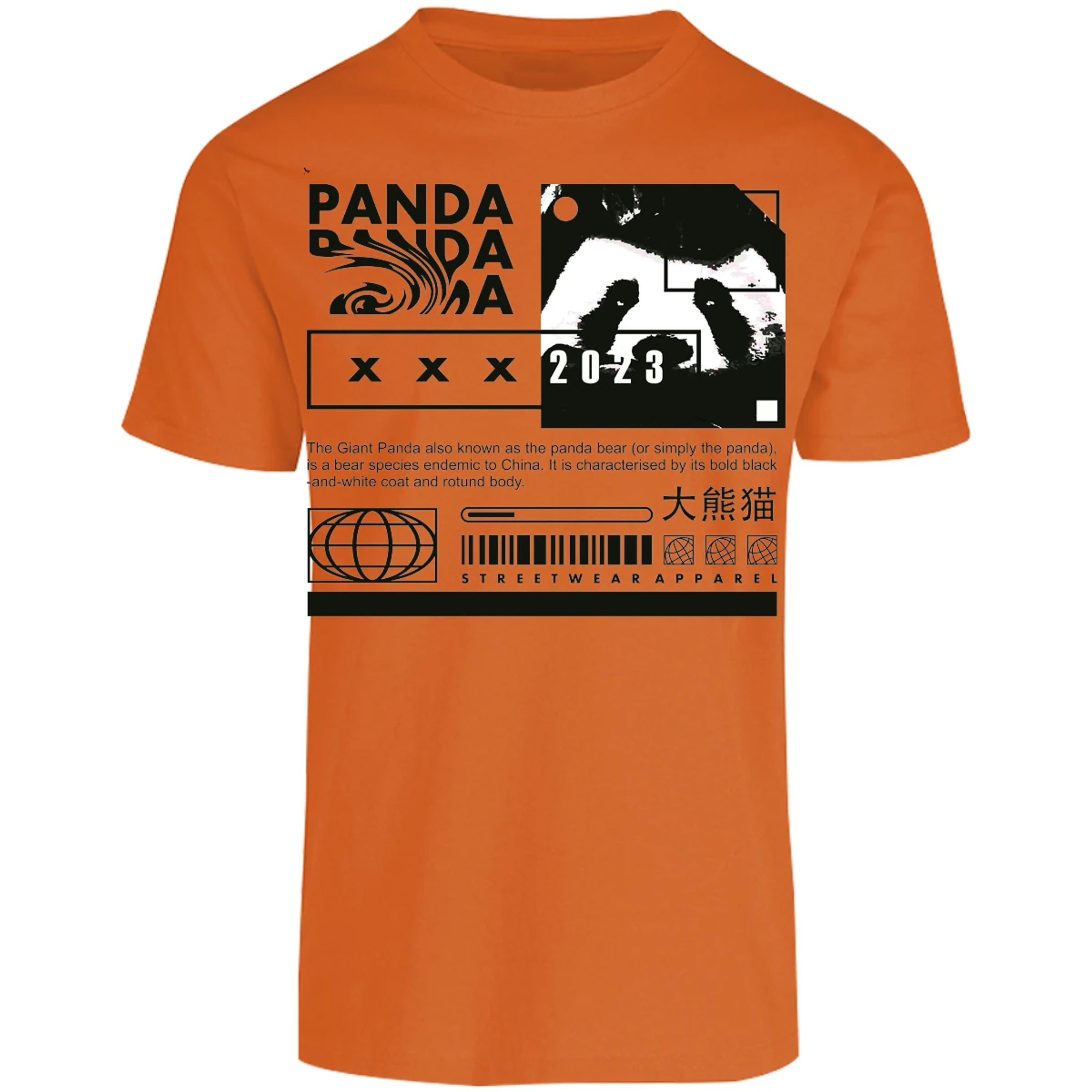 Playera Urbano Style Panda Simply 68 para Adulto 12