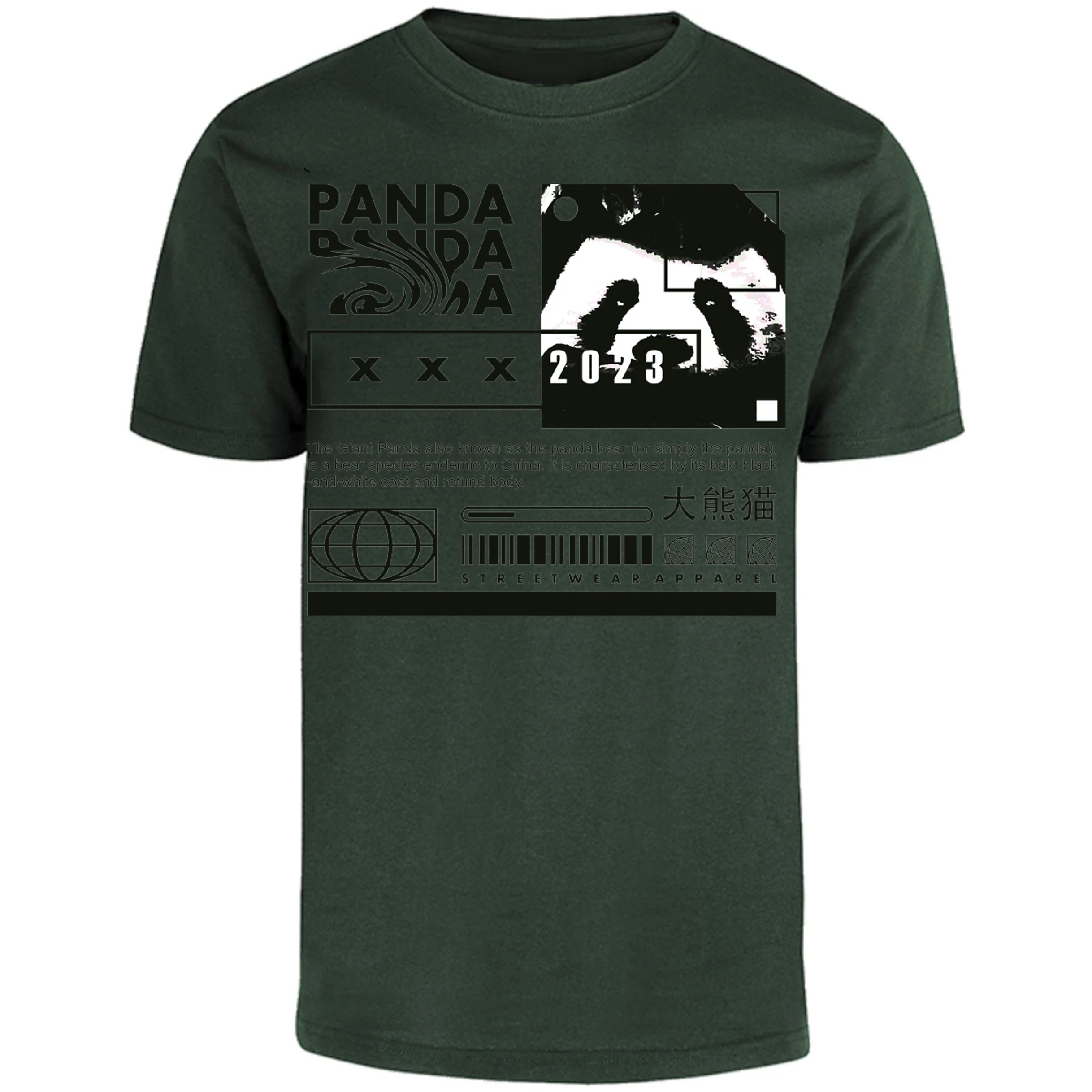 Playera Urbano Style Panda Simply 68 para Adulto 21